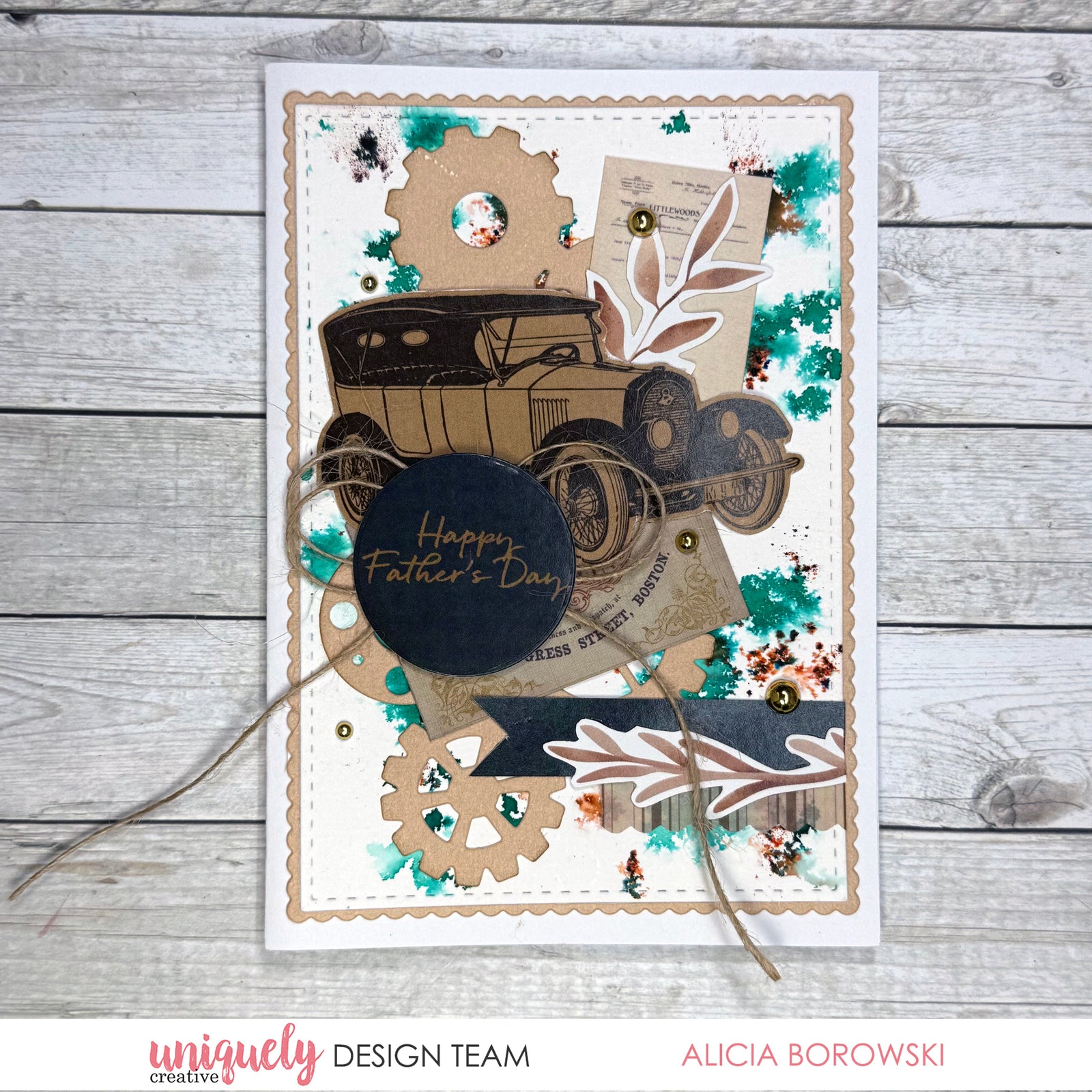 FATHER'S DAY CARD - ALICIA BOROWSKI + BONUS CARD