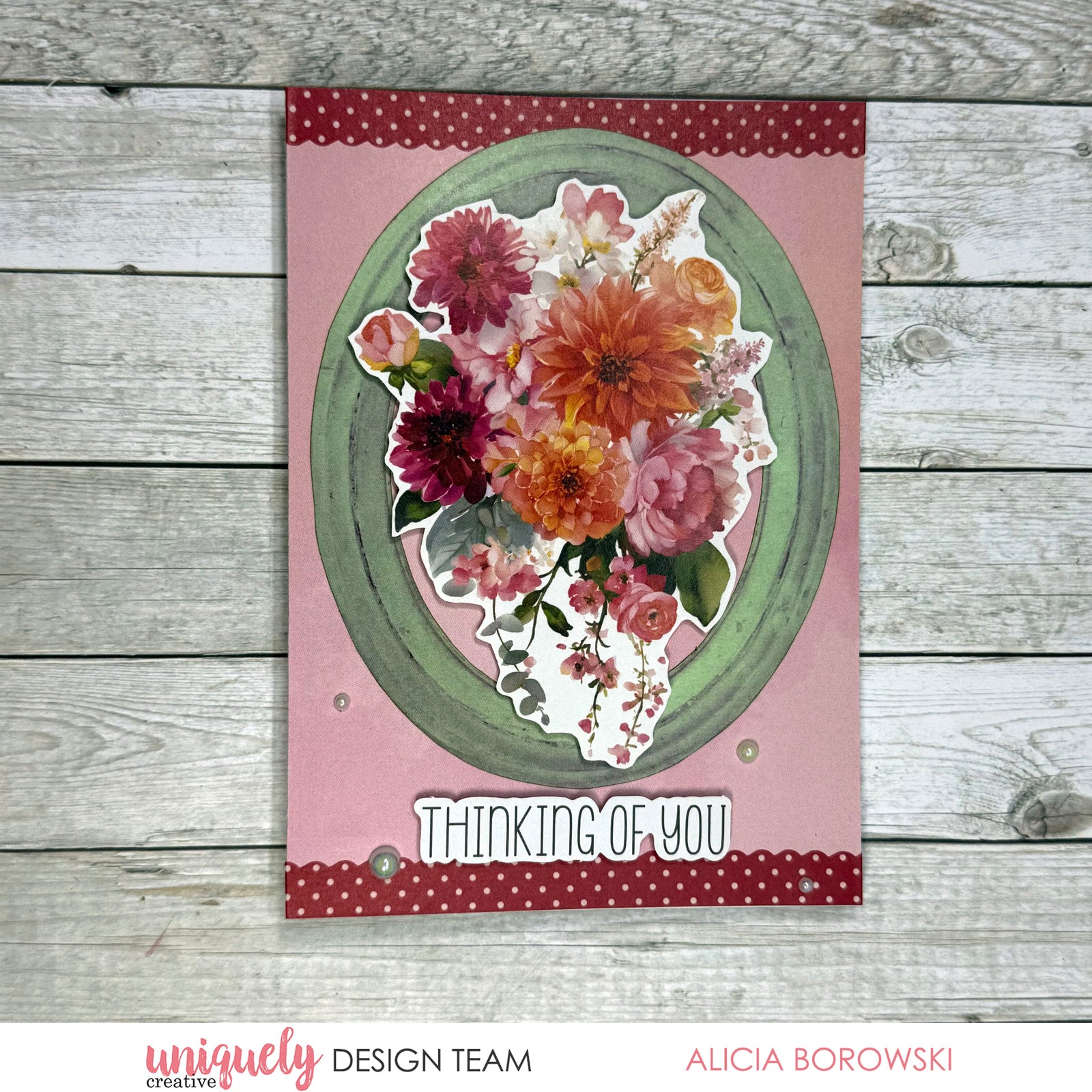THINKING OF YOU CARD TUTORIAL + BONUS CARD - ALICIA BOROWSKI