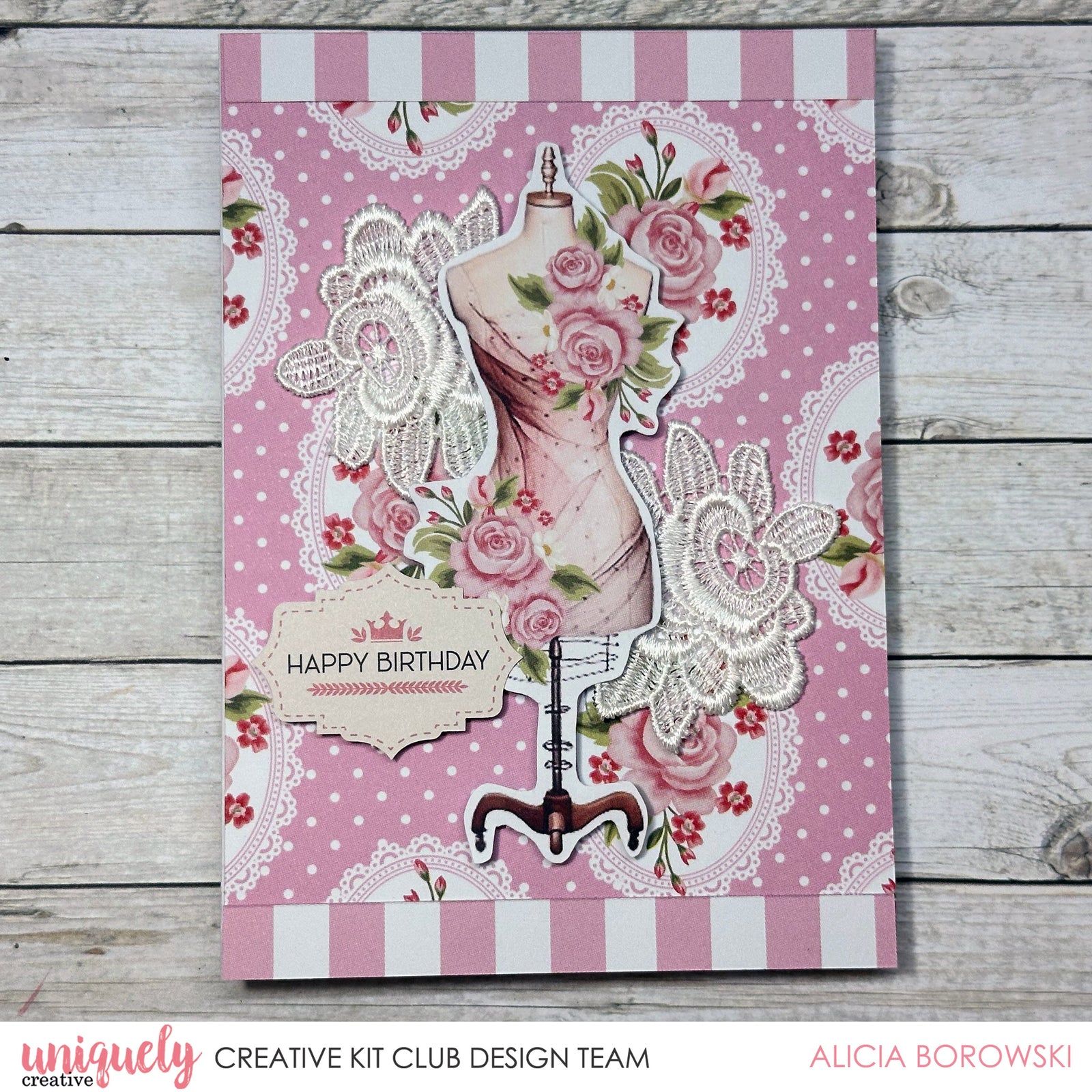 HAPPY BIRTHDAY CARD - ALICIA BOROWSKI + BONUS CARD BY CANDY CHELEPY