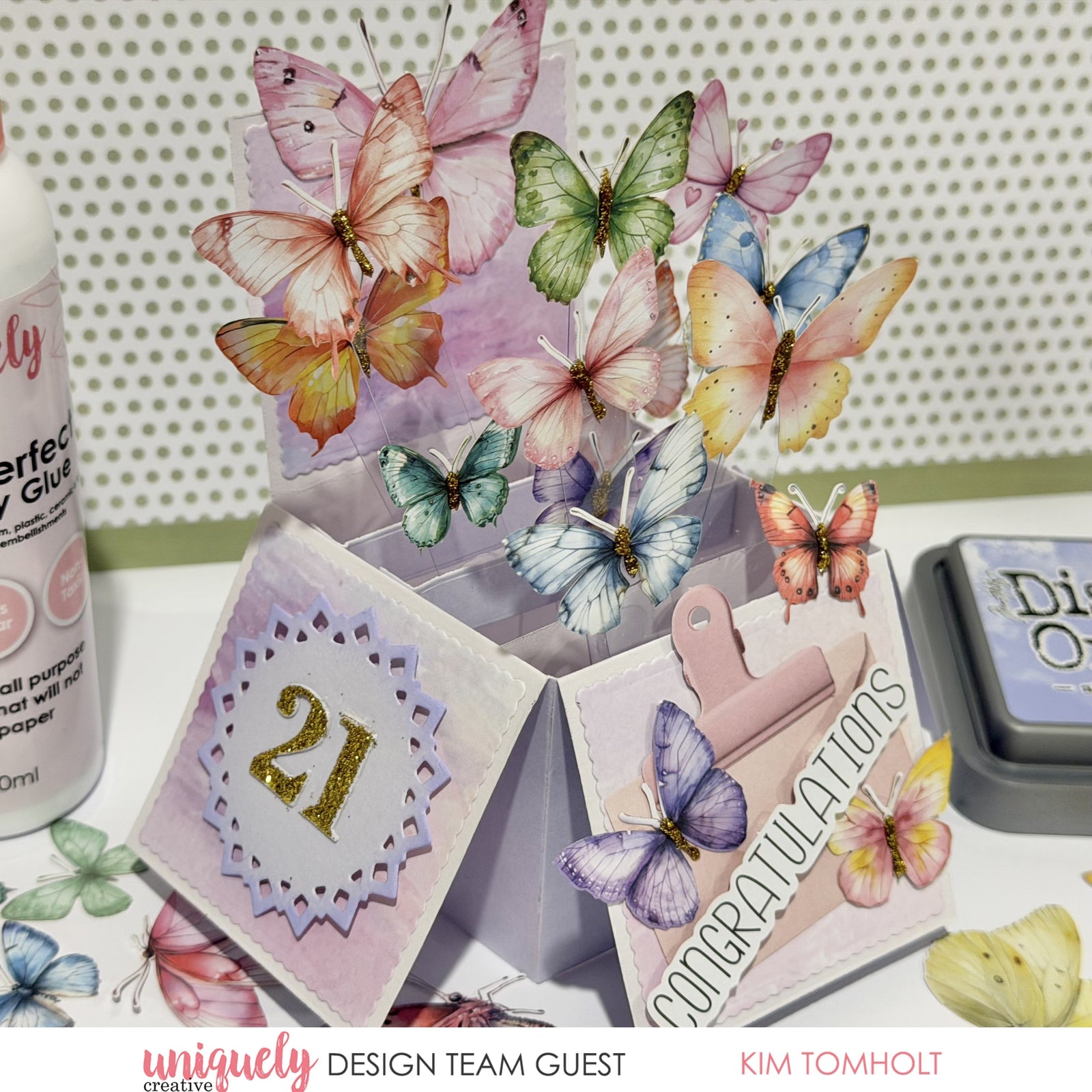 BUTTERFLY BOX CARD - KIM TOMHOLT