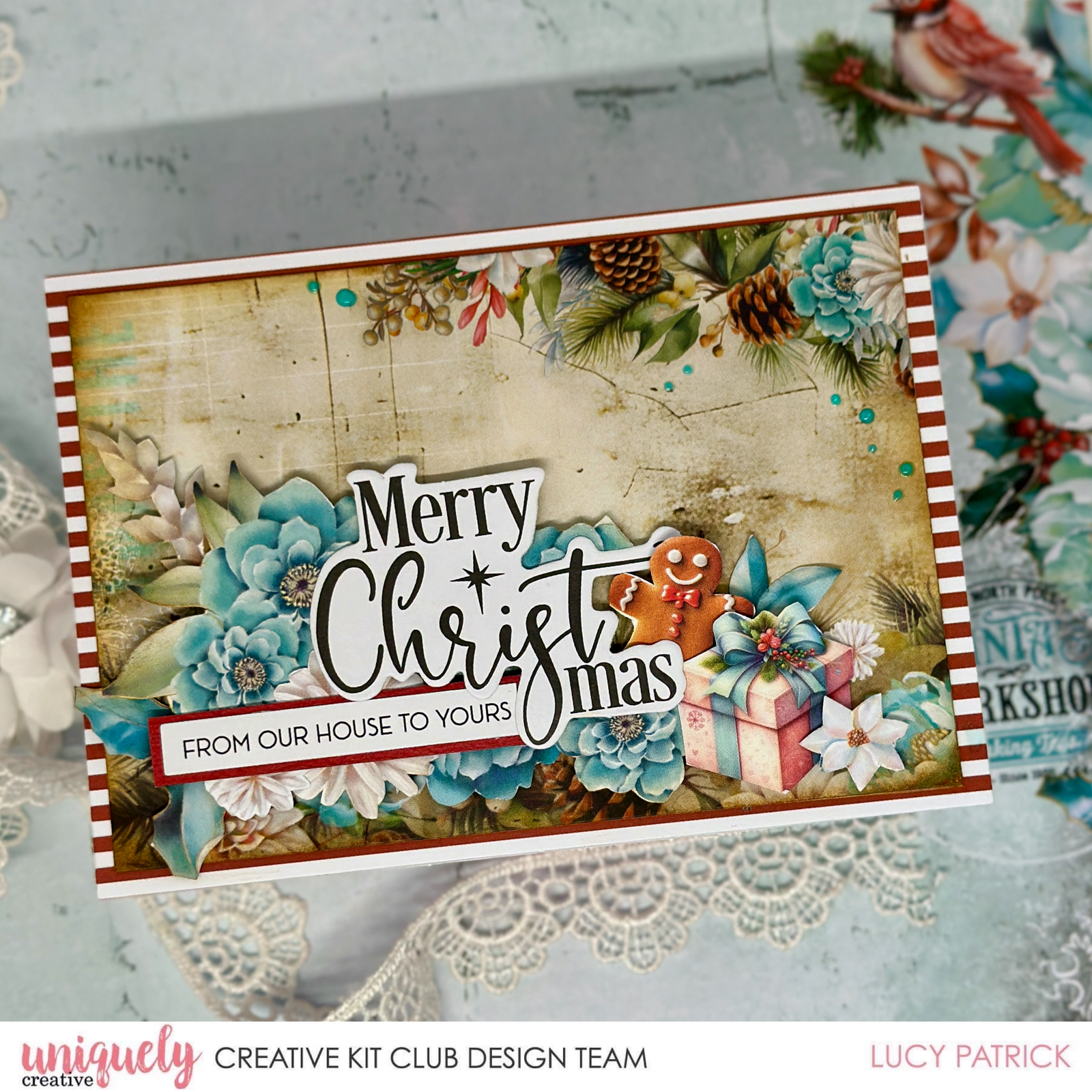 FROM OUR HOUSE TO YOURS CARD - LUCY PATRICK