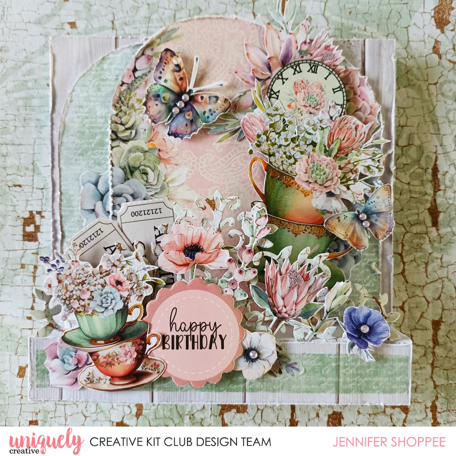 Birthday Step Card - Jennifer Shoppee