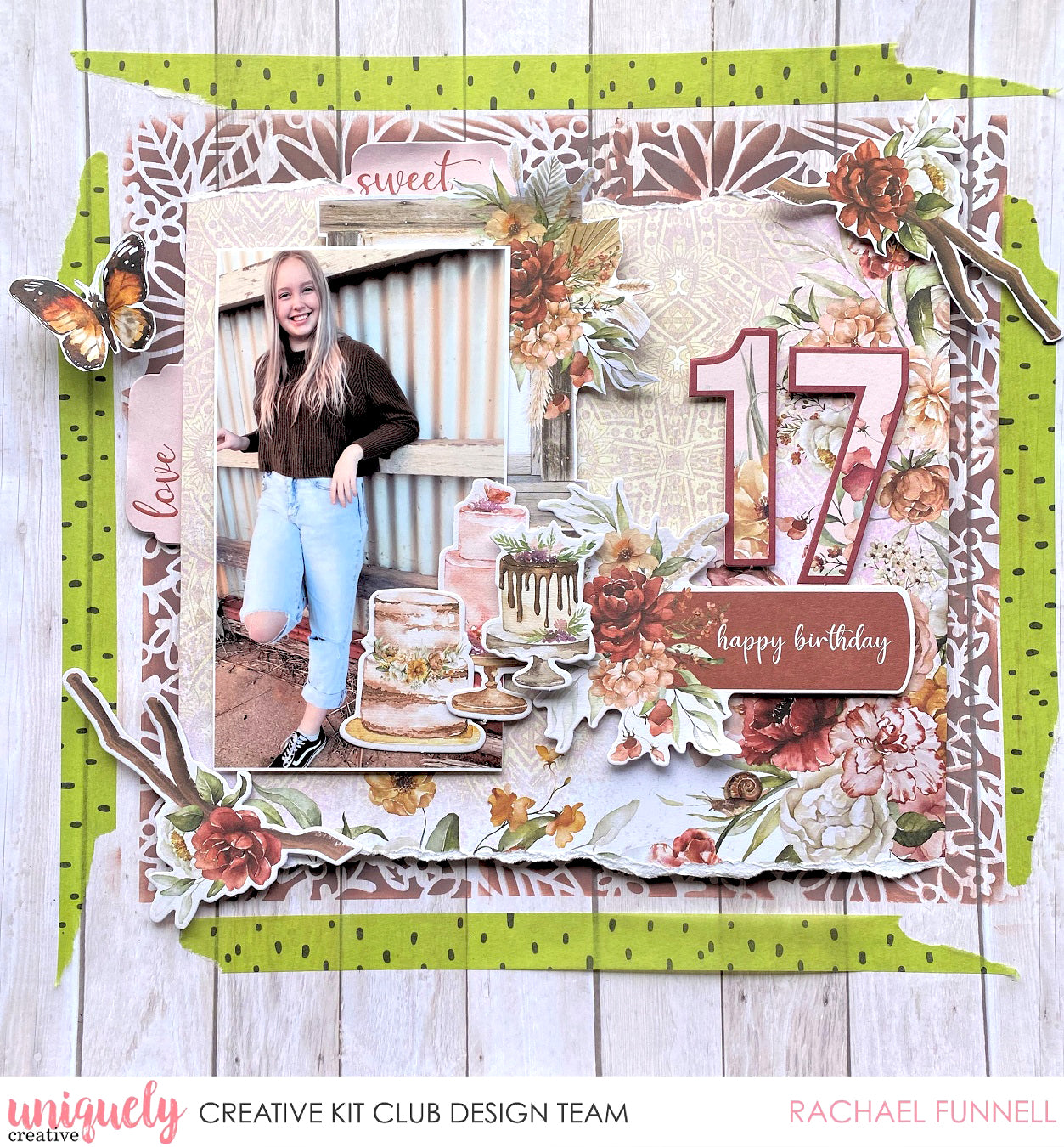 Happy Birthday Layout - Rachel Lowe