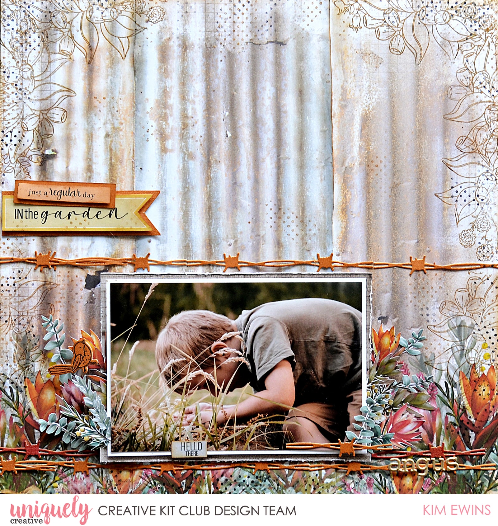 In the Garden Layout - Kim Ewins