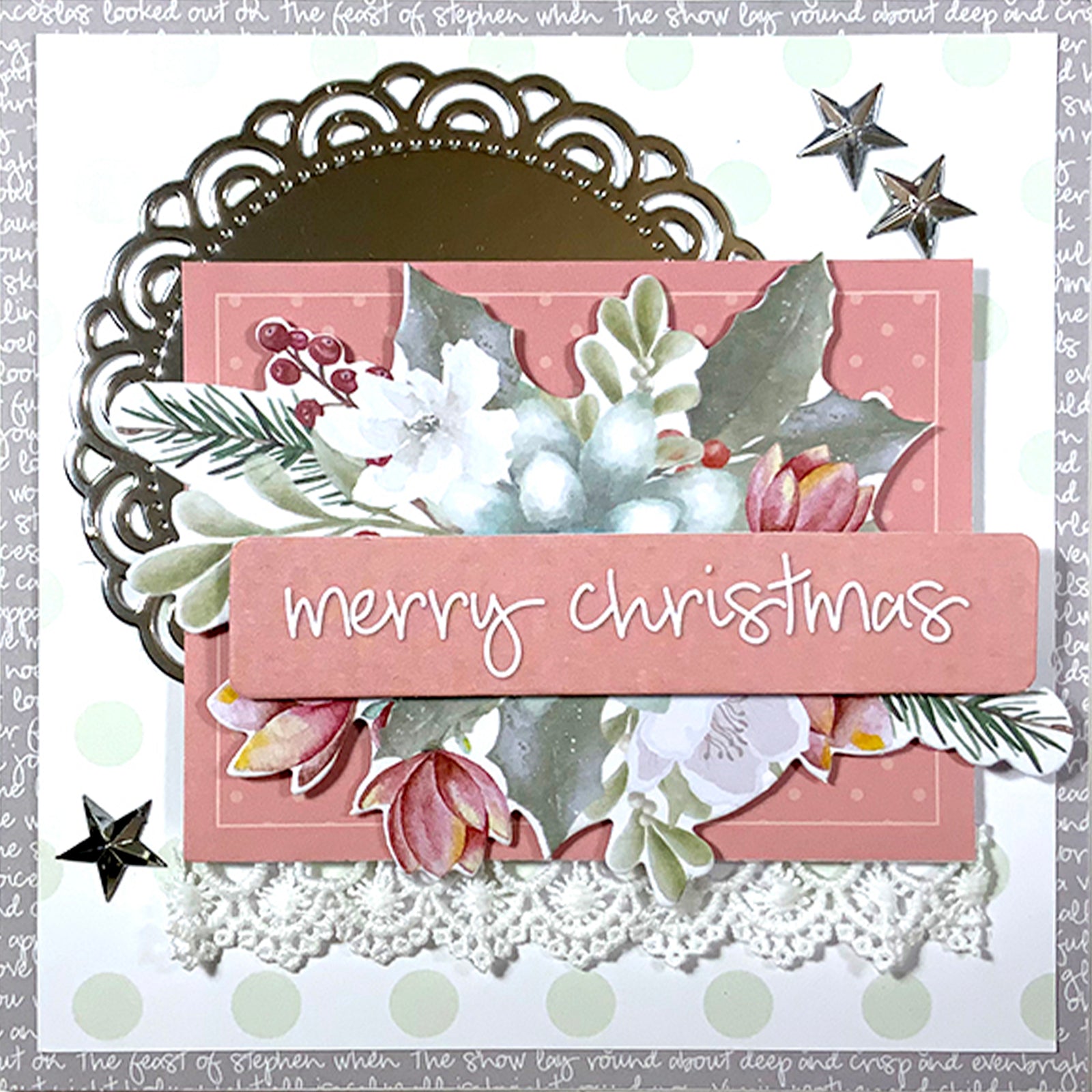 Merry Christmas Card Tutorial - Yvette Fanciulli