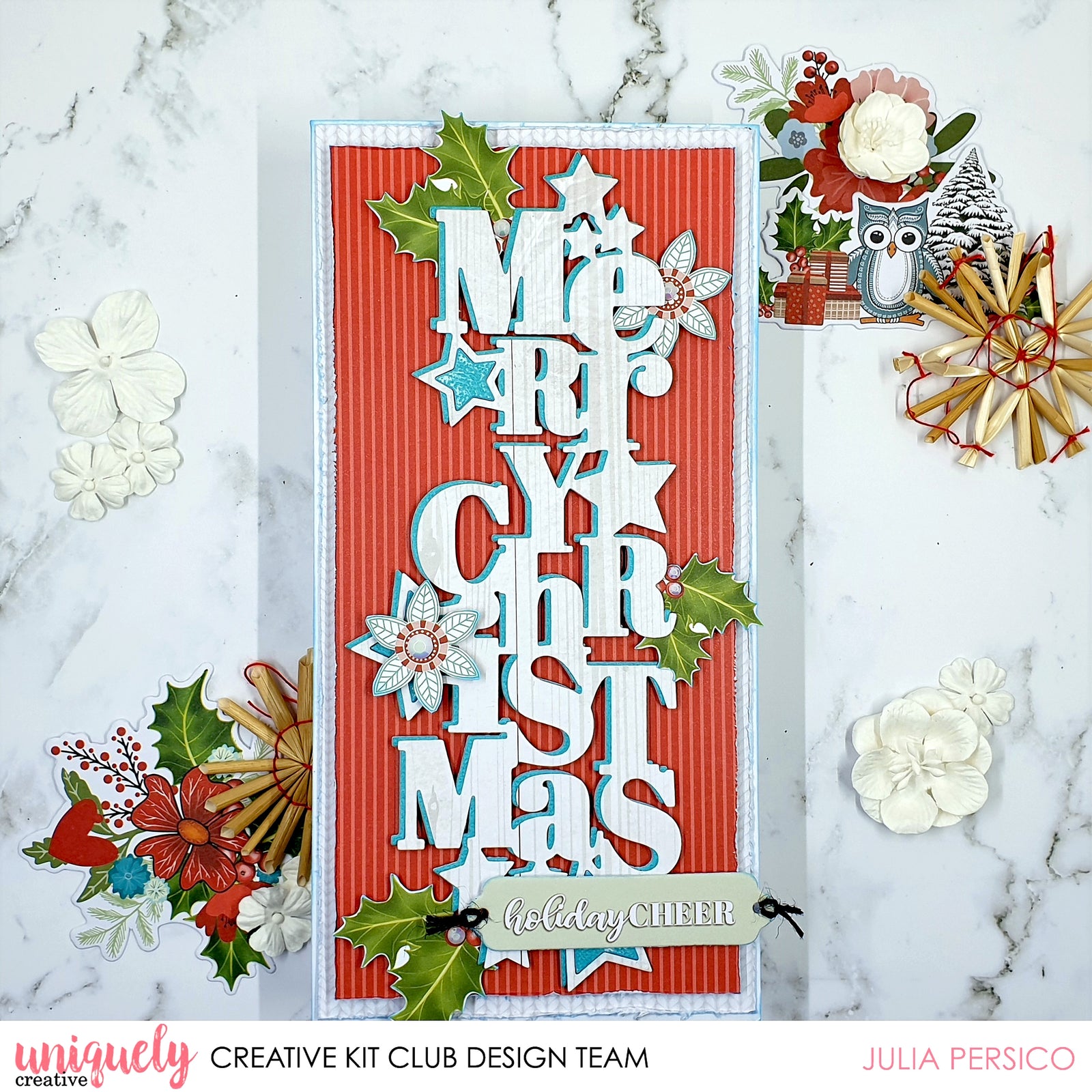 Holiday Cheer Tutorial - Julie Persico