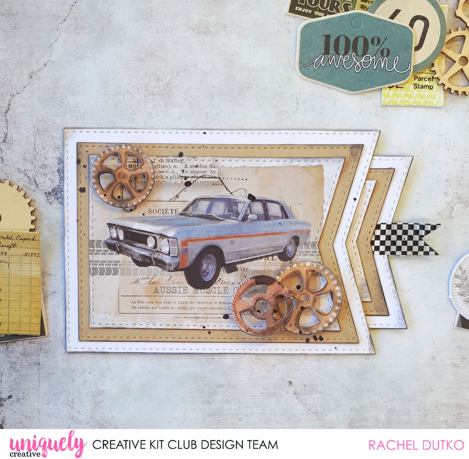 Drive & Fly Slide Card Tutorial - Rachel Dutko