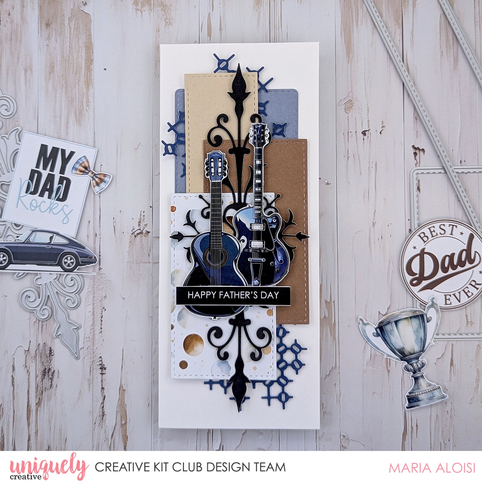 HAPPY FATHER'S DAY SLIMLINE CARD - MARIA ALOISI