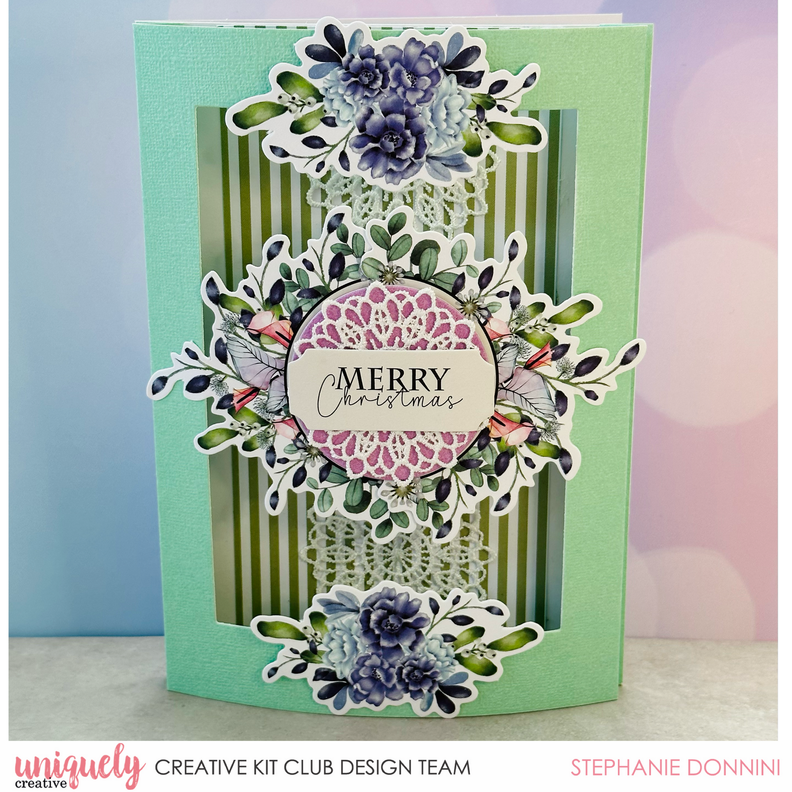 Merry Christmas Pop Up Card Tutorial - Stephanie Donnini