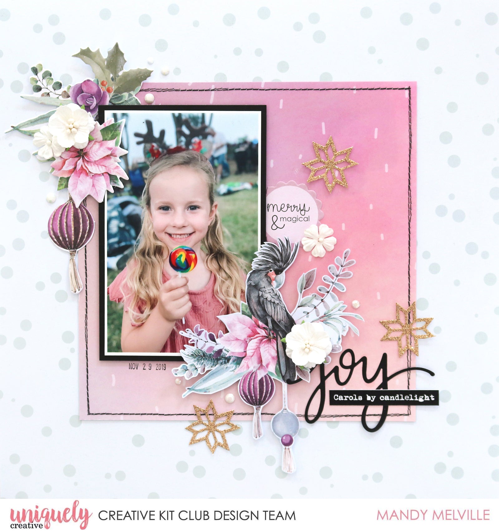 Joy Layout - Mandy Melville