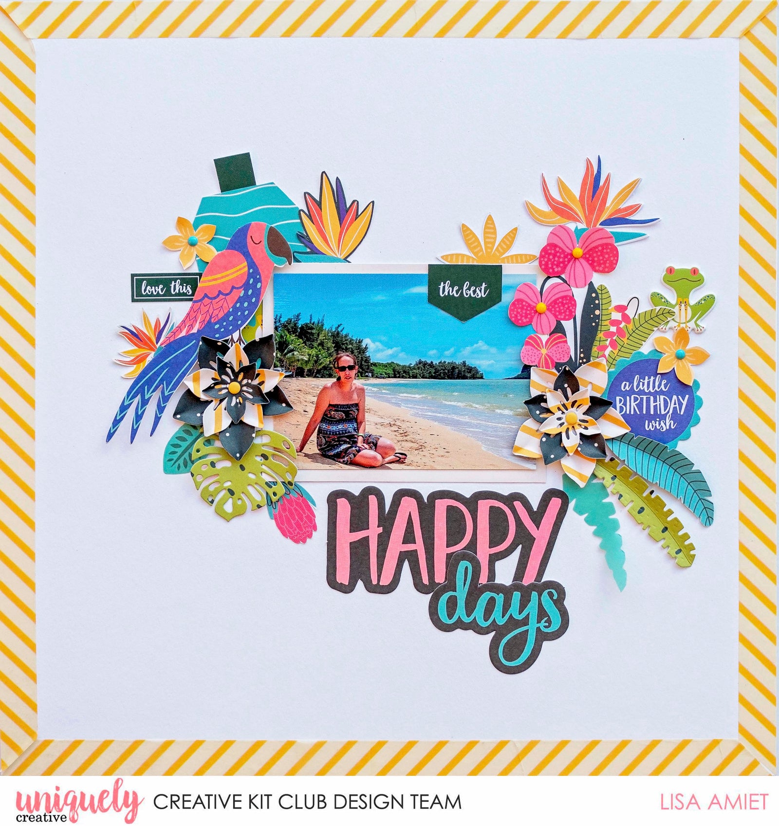 Happy Days Tutorial - Lisa Amiet