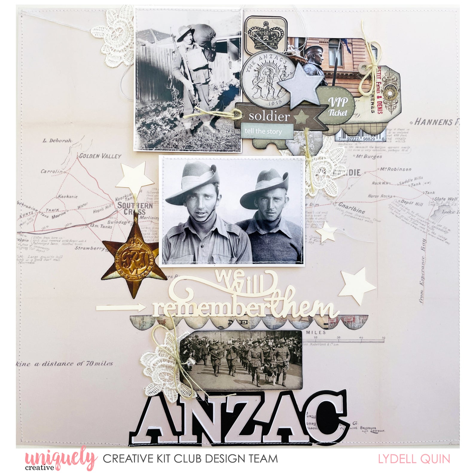 Cards & Layouts to Commemorate the ANZACS