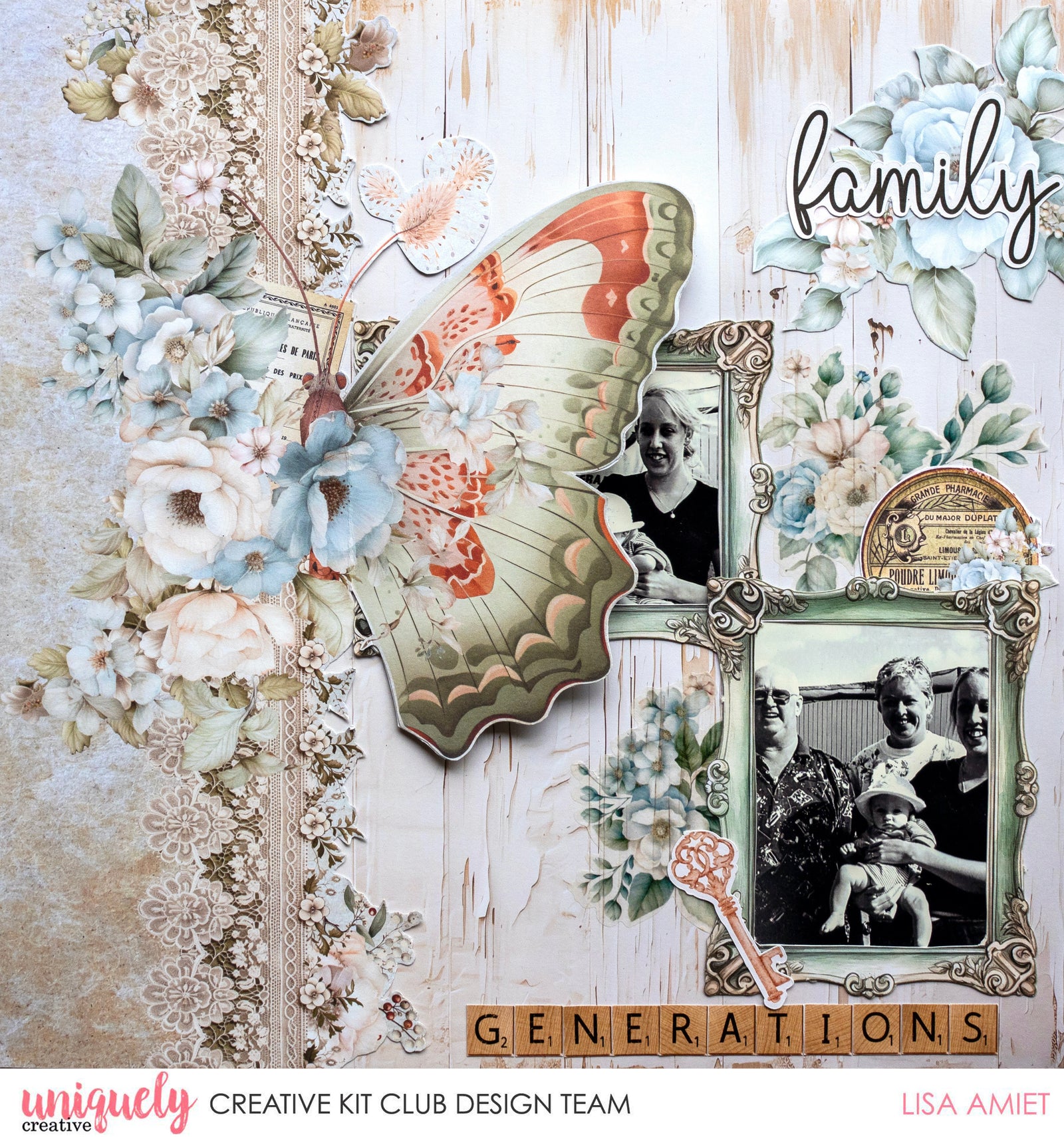 Four Generations Layout Tutorial - Lisa Amiet