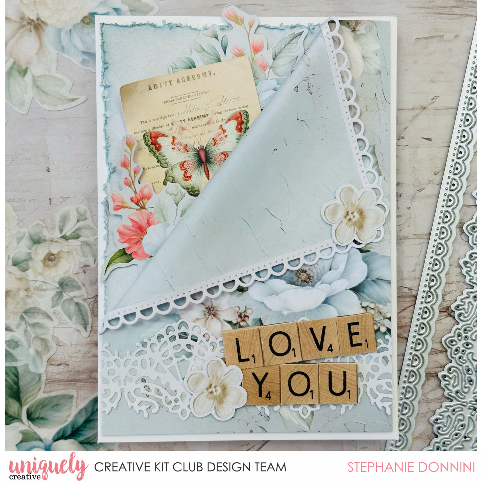 LOVE YOU CARD TUTORIAL - STEPHANIE DONNINI
