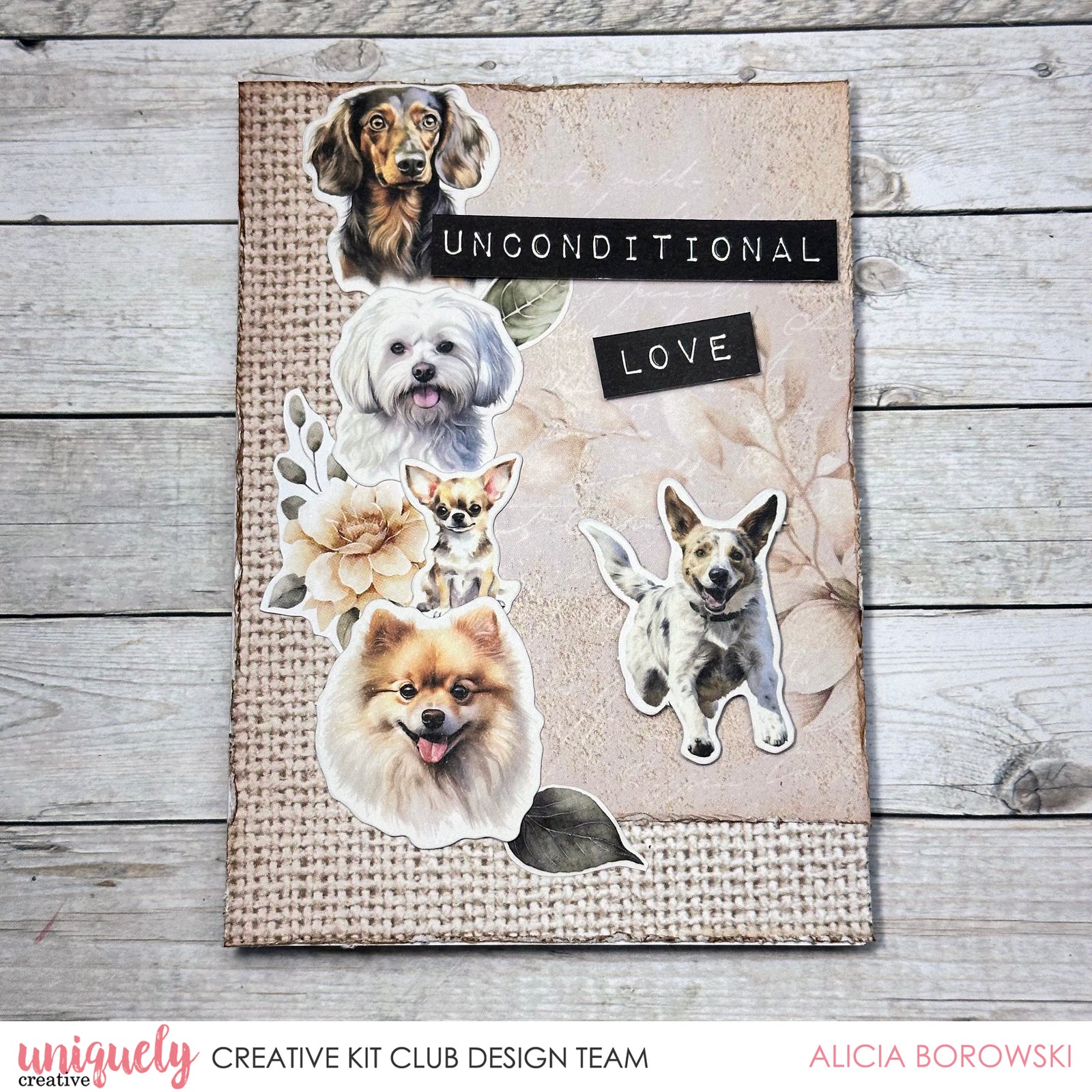 UNCONDITIONAL LOVE CARD TUTORIAL - ALICIA BOROWSKI