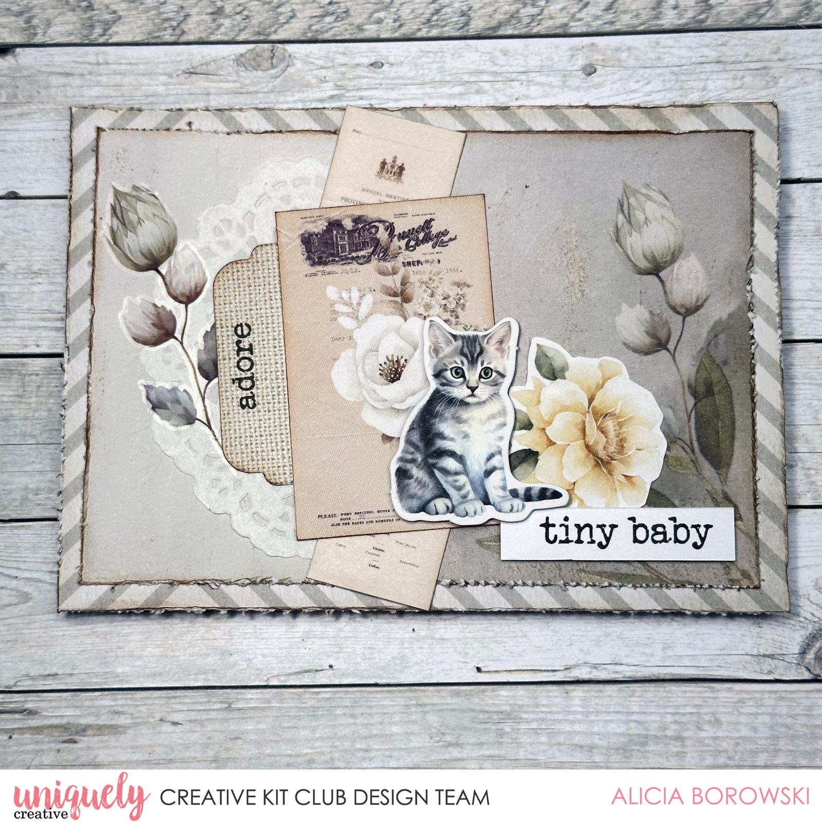 TINY BABY CARD TUTORIAL - ALICIA BOROWSKI