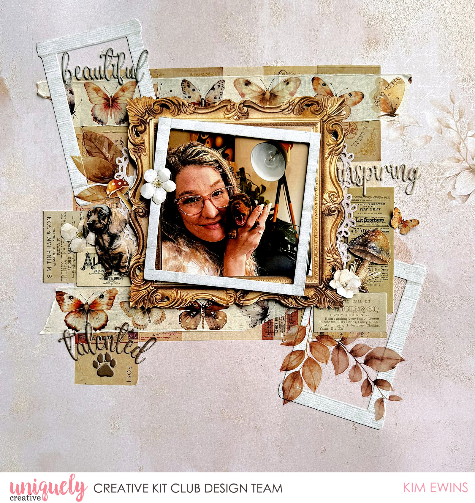 BEAUTIFUL LAYOUT TUTORIAL - KIM EWINS