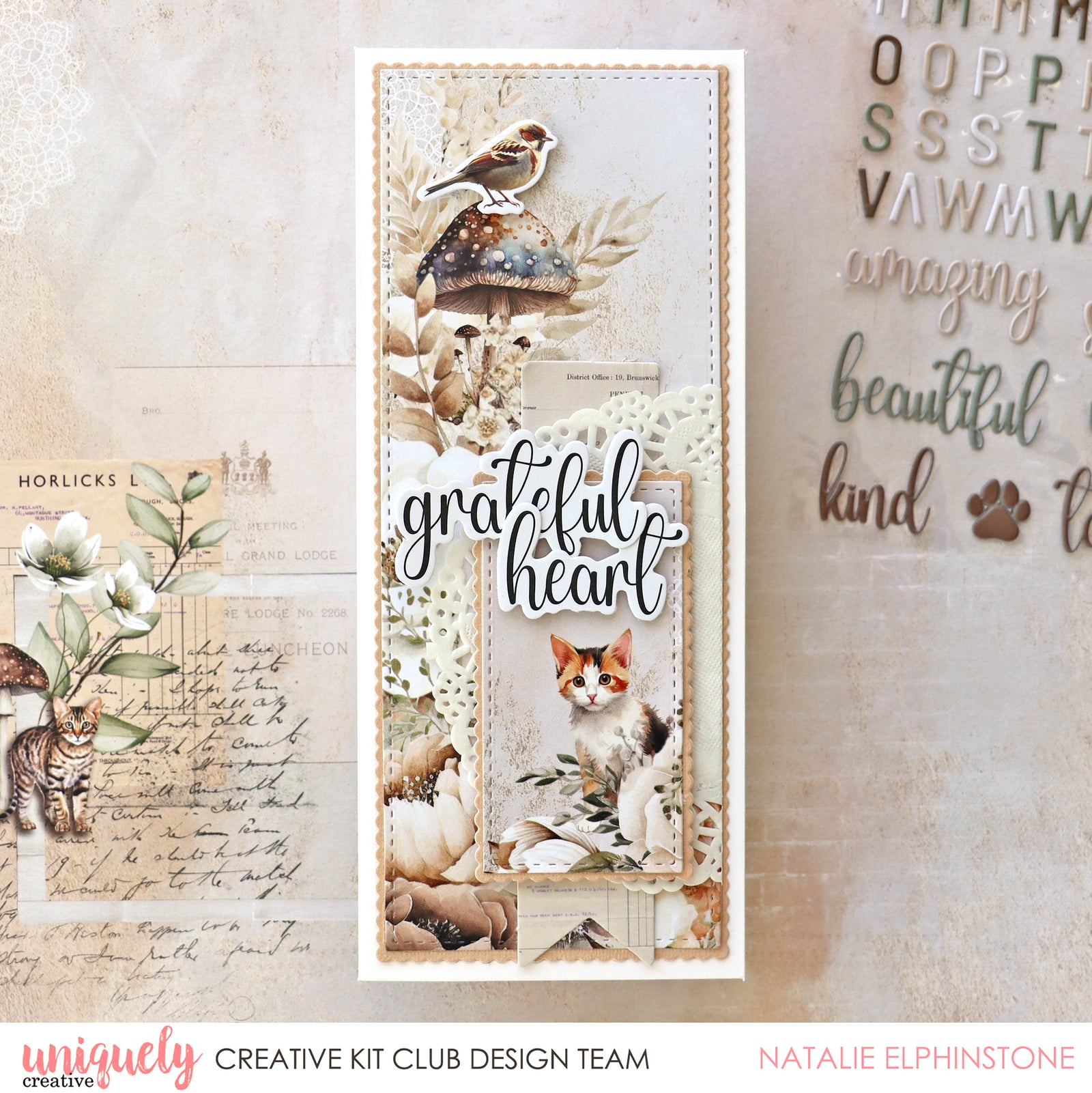 GRATEFUL HEART CARD - NATALIE ELPHINSTONE