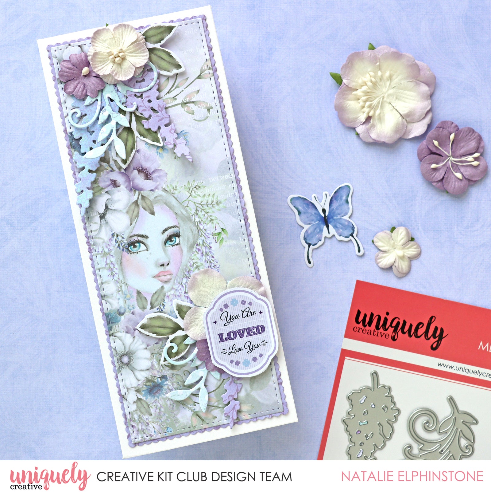 You are So Loved Slimline Card - Natalie Elphinstone