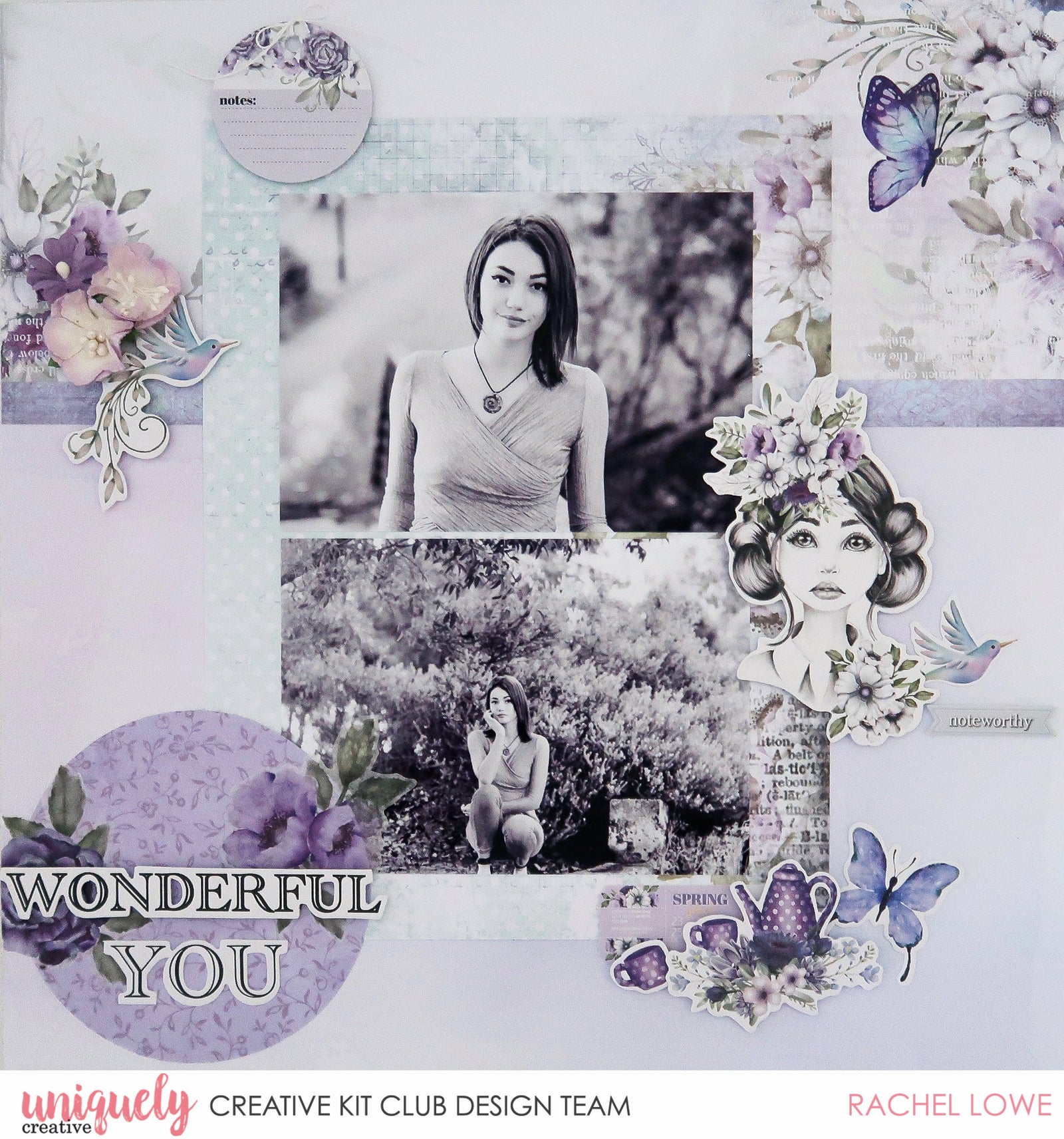 Wonderful You Layout - Rachel Lowe