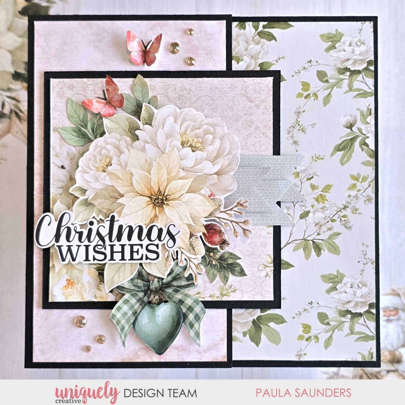 CHRISTMAS WISHES CARD TUTORIAL - PAULA SAUNDERS