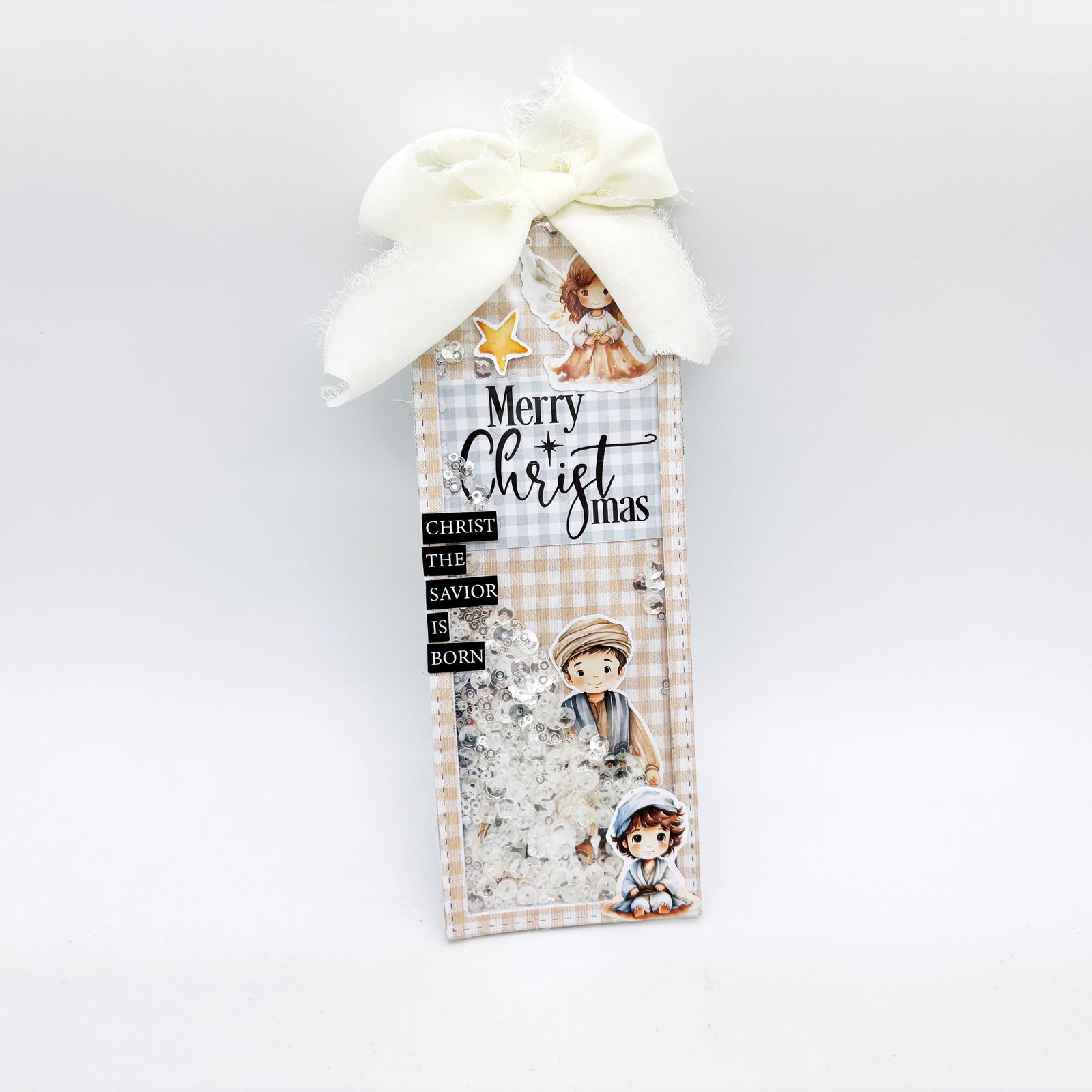 MERRY CHRISTMAS SHAKER TAG - LYDELL QUIN