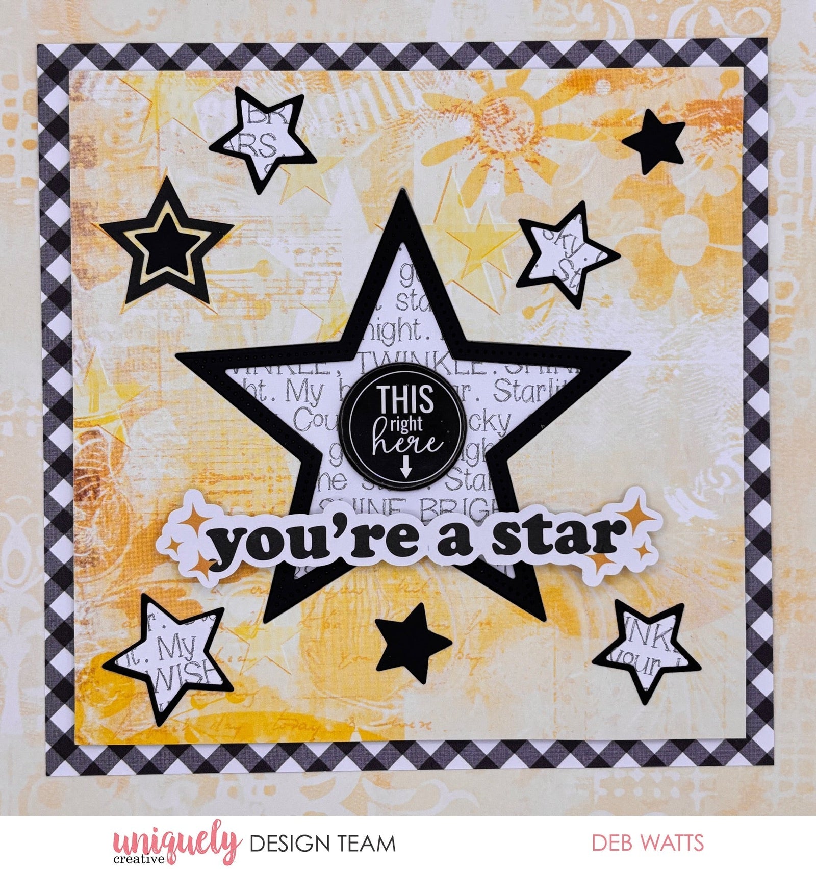 YOU'RE A STAR CARD TUTORIAL - DEB WATTS