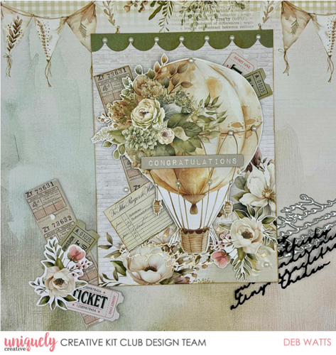 CONGRATULATIONS CARD TUTORIAL - DEB WATTS