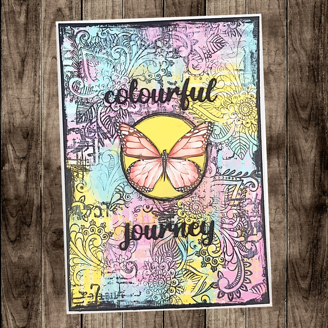 Colourful Journey Art Journal Page - Farrel Tailor