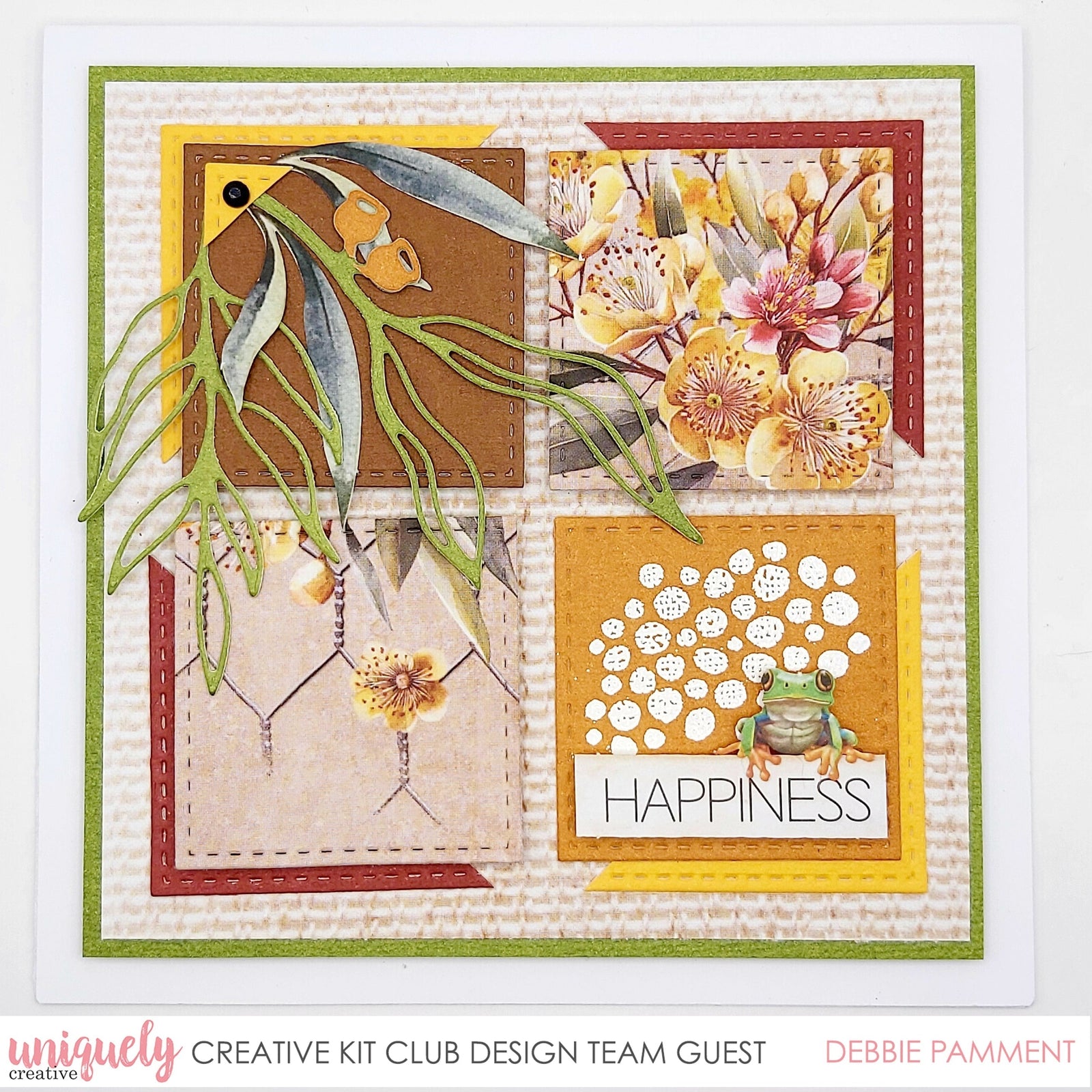 FROGGY HAPPINESS CARD - DEBBIE PAMMENT