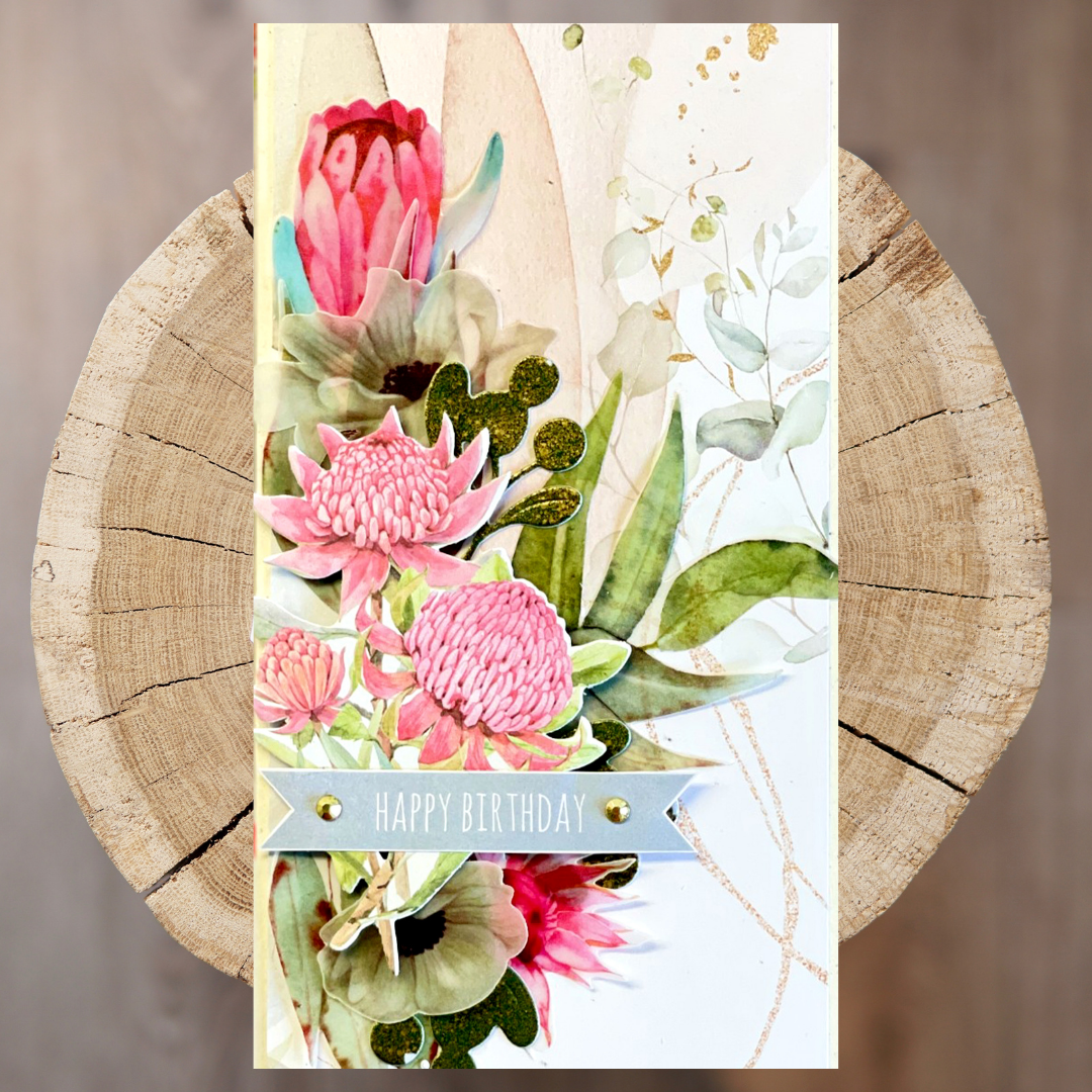 Happy Birthday Slim Card - Jo Herbert