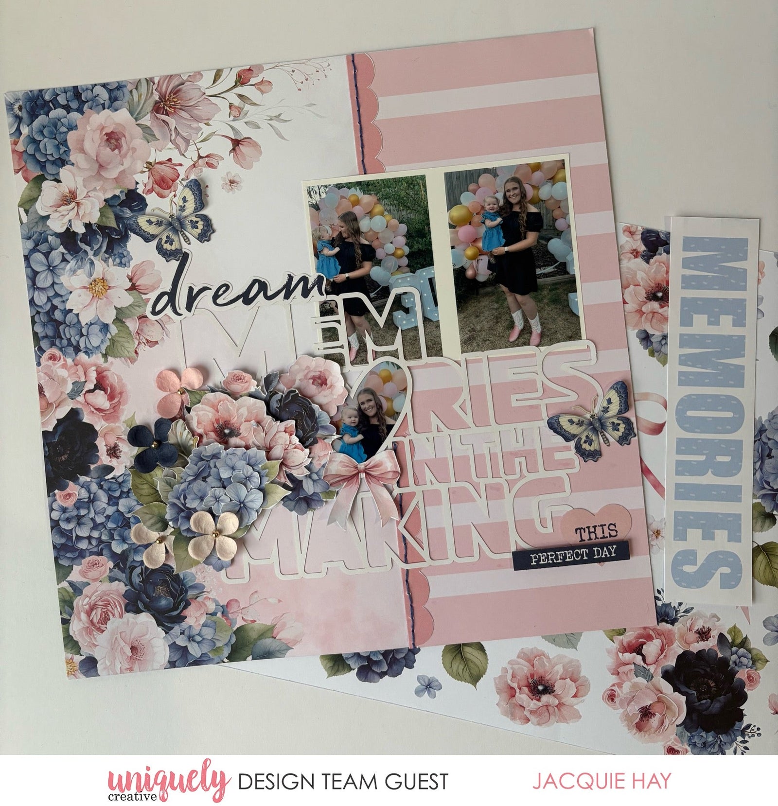 MEMORIES IN THE MAKING LAYOUT TUTORIAL - JACQUIE HAY