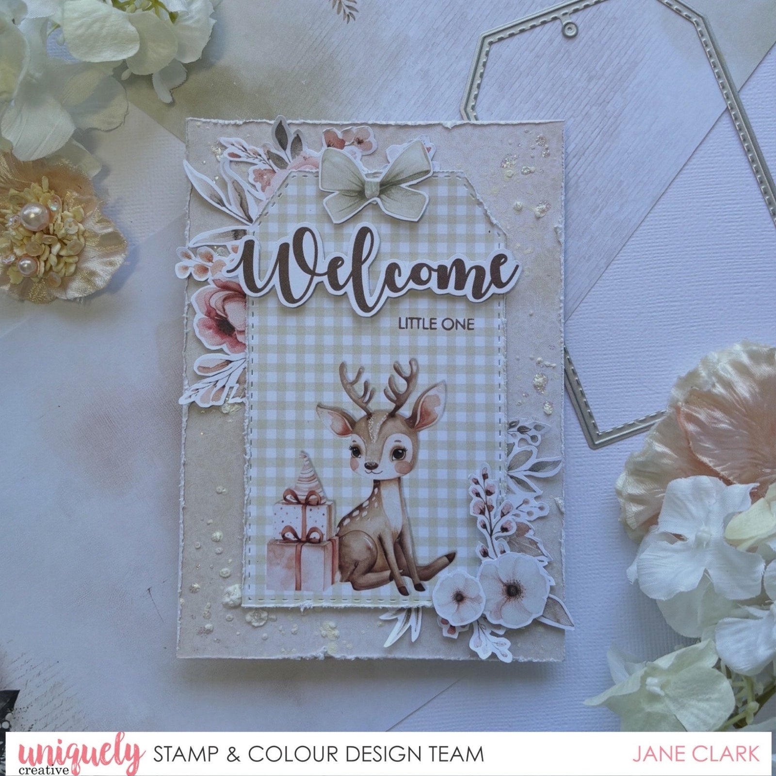 WELCOME TAG CARD TUTORIAL - JANE CLARK