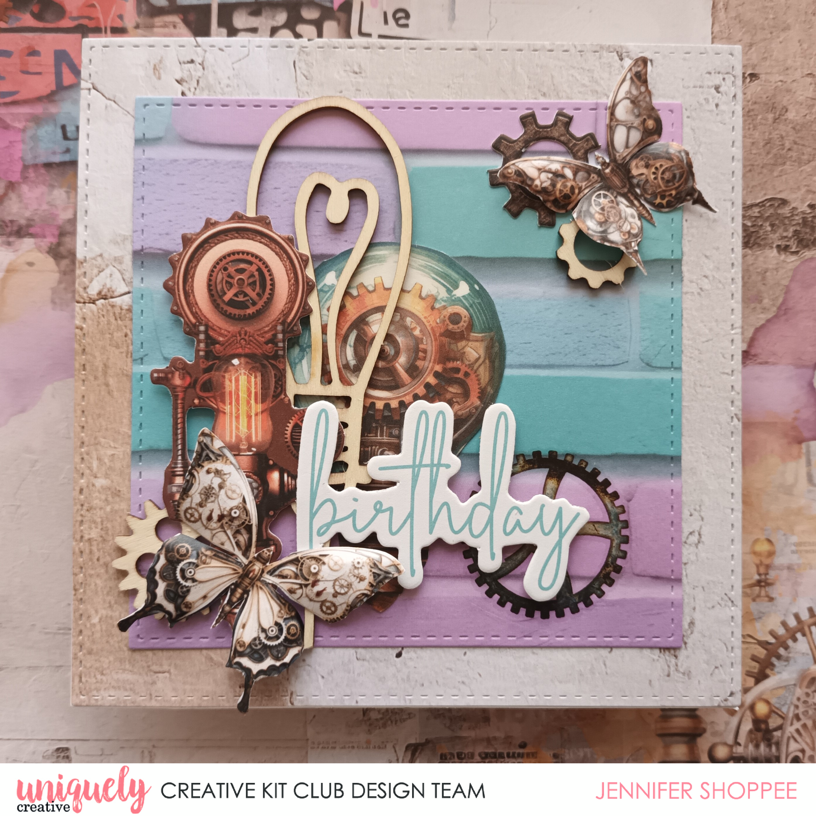 BIRTHDAY BUTTERFLIES CARD TUTORIAL - JENNIFER SHOPPEE