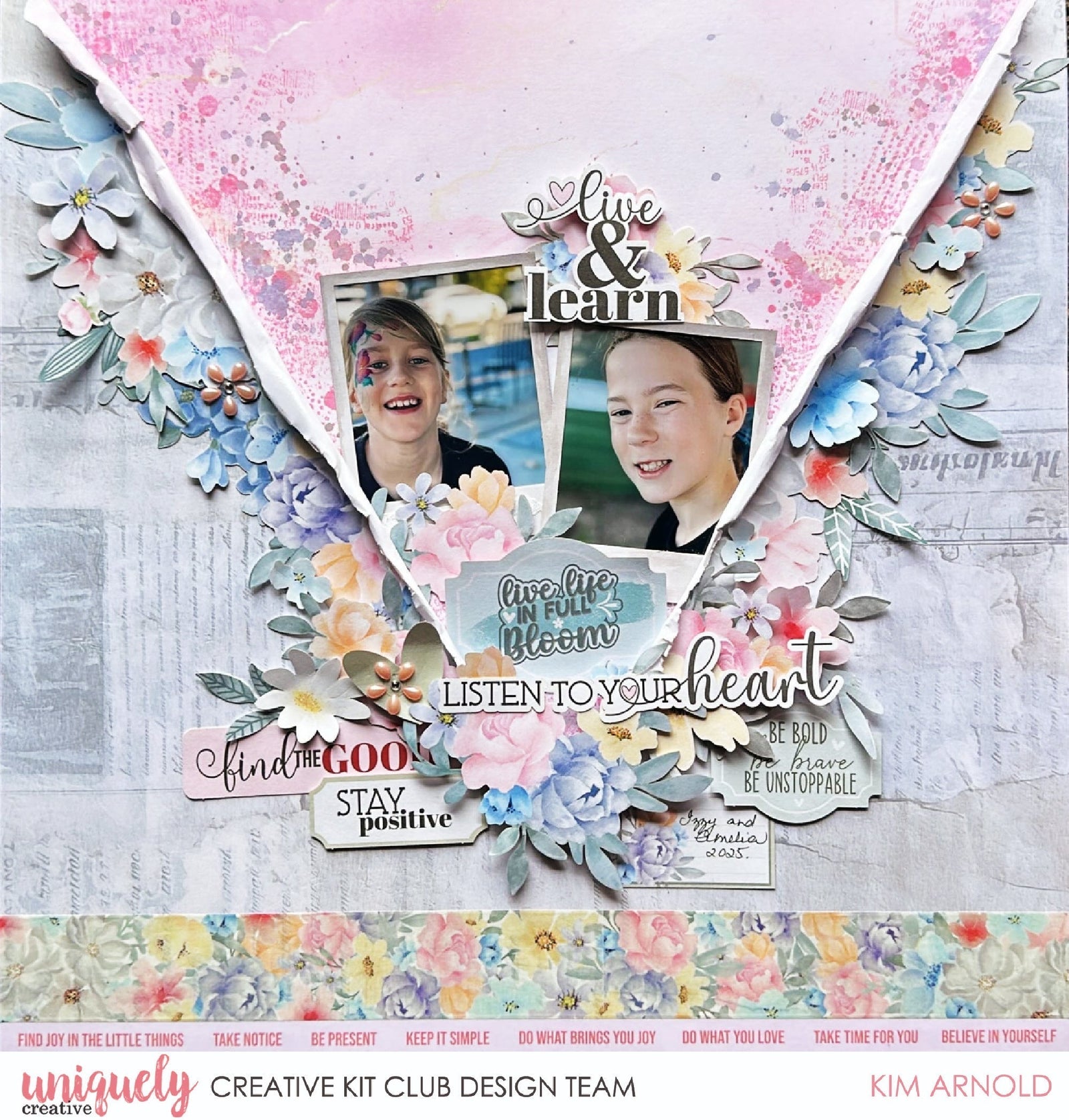 LISTEN TO YOUR HEART LAYOUT - KIM ARNOLD