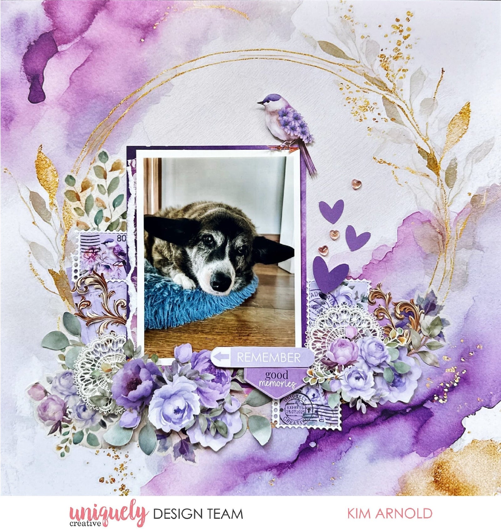 REMEMBER GOOD MEMORIES LAYOUT - KIM ARNOLD