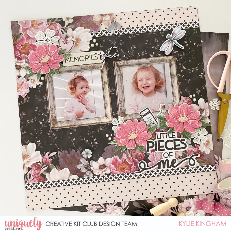 LITTLE PIECES OF ME LAYOUT - KYLIE KINGHAM
