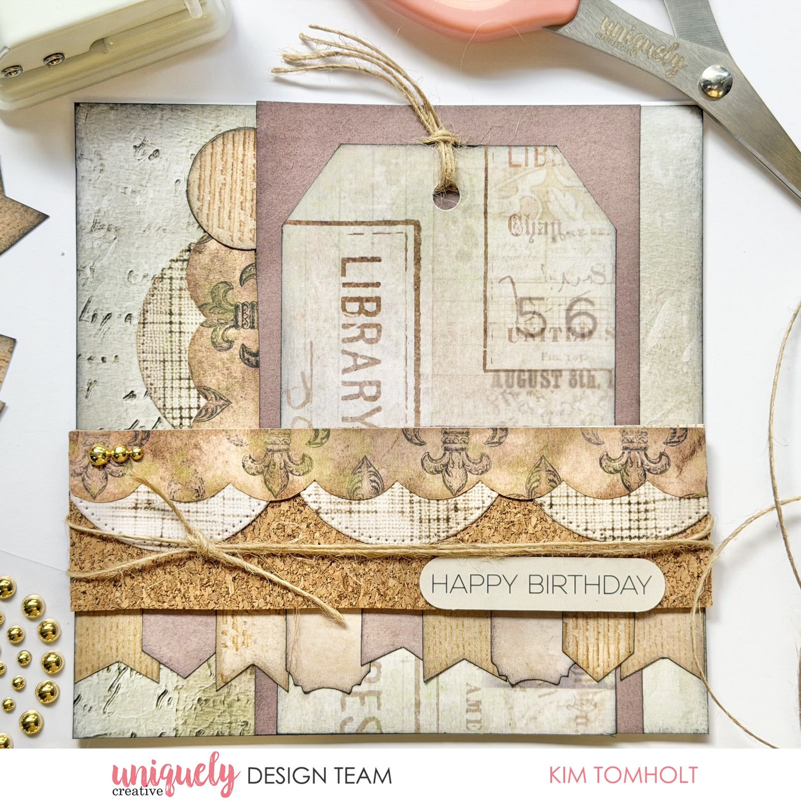 CURIOSITY TAG CARD TUTORIAL - KIM TOMHOLT
