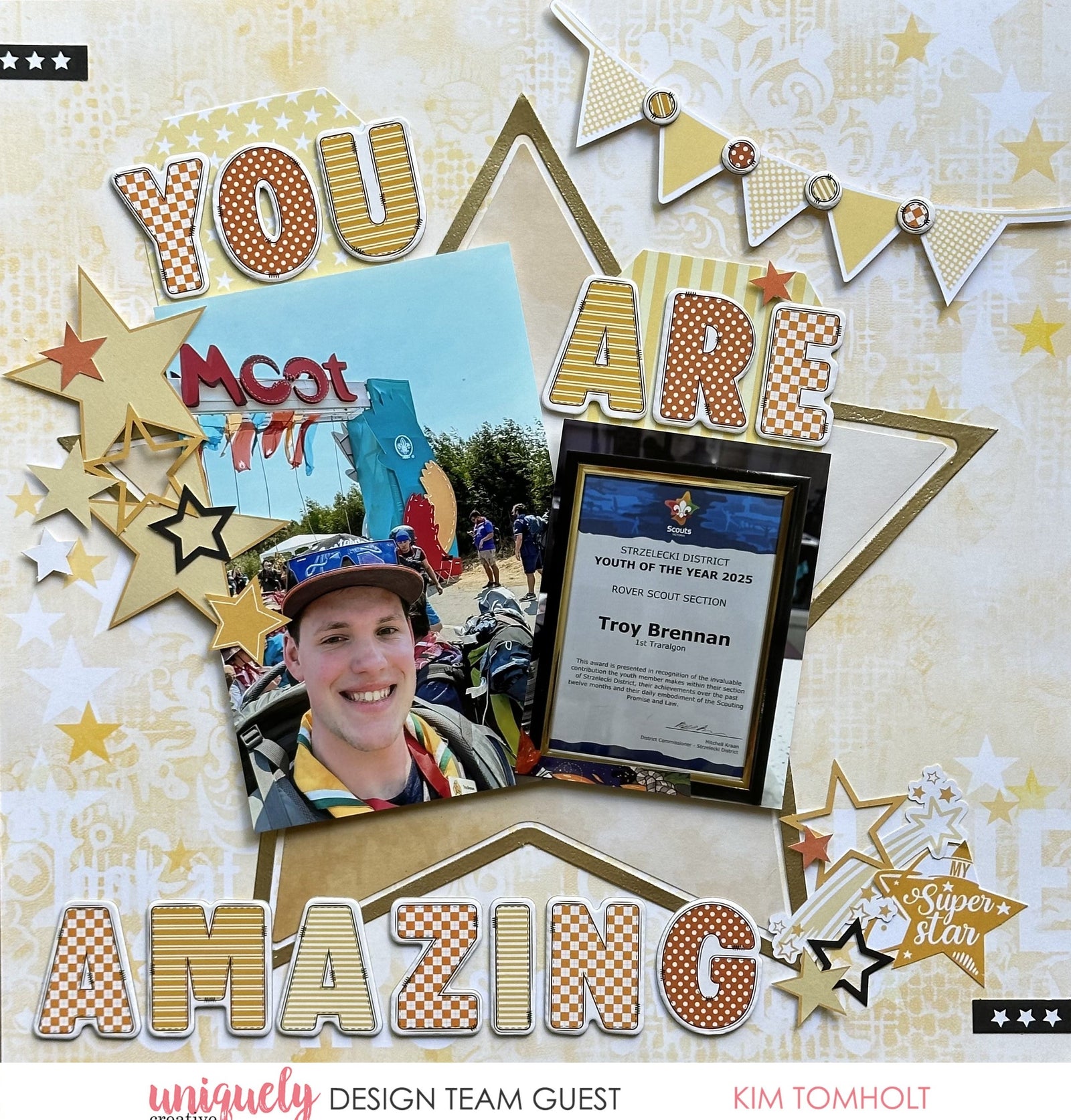 YOU ARE AMAZING LAYOUT - KIM TOMHOLT