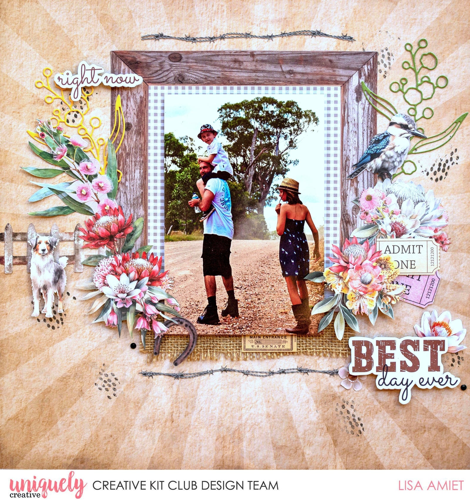 BEST DAY EVER LAYOUT - LISA AMIET