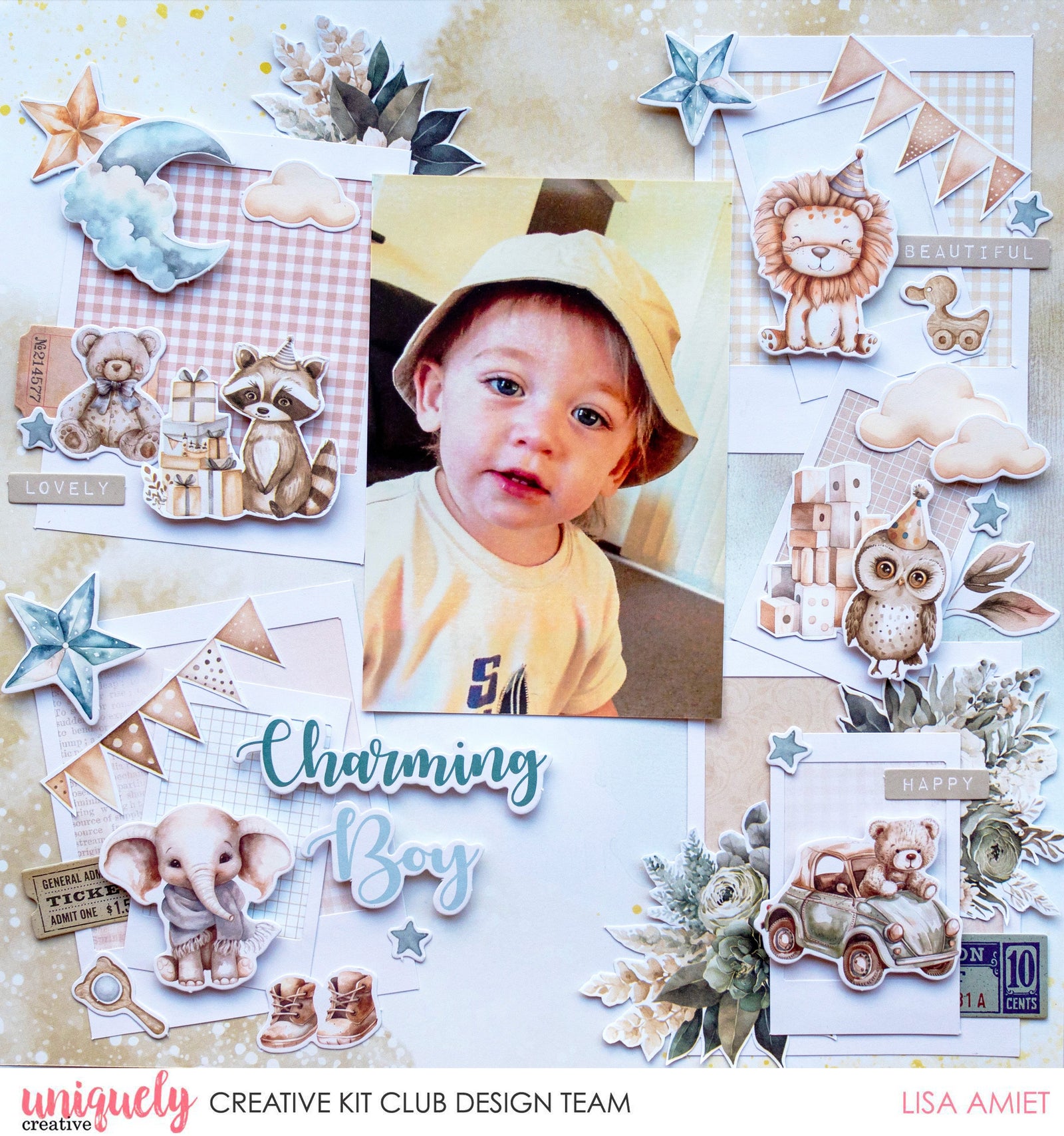 CHARMING BOY LAYOUT - LISA AMIET