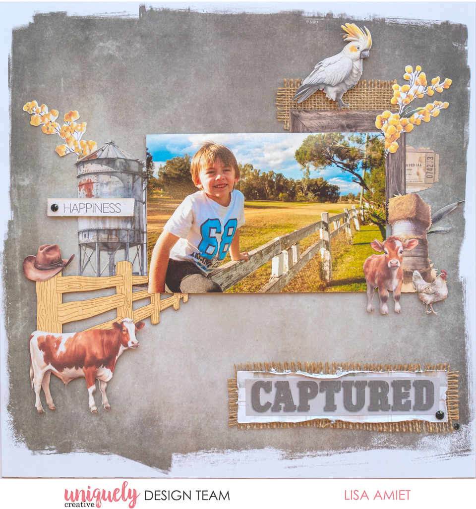 CAPTURED LAYOUT TUTORIAL - LISA AMIET