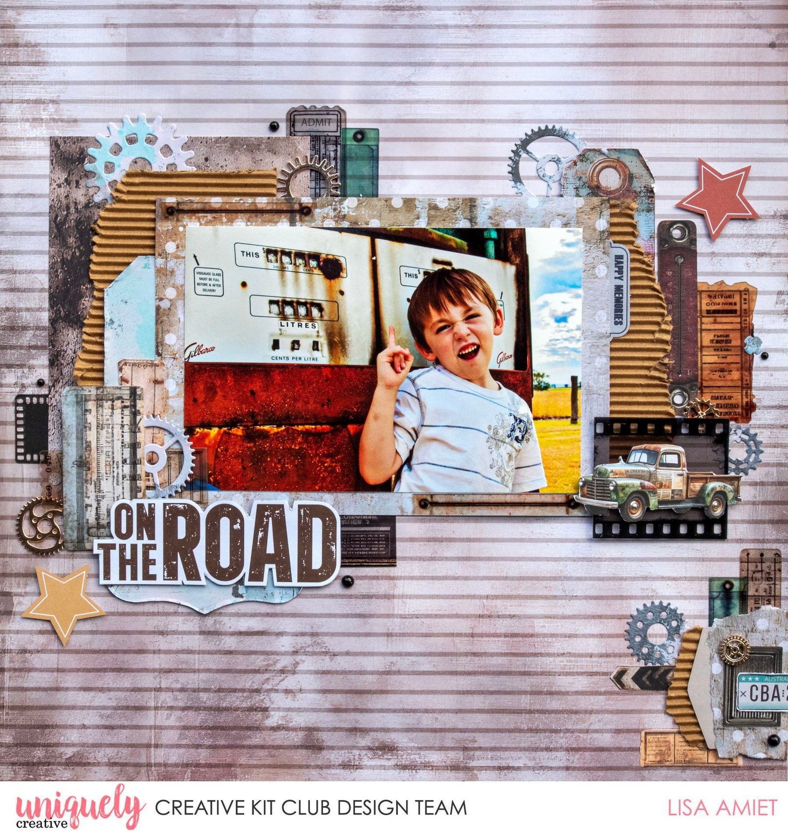 ON THE ROAD LAYOUT TUTORIAL - LISA AMIET