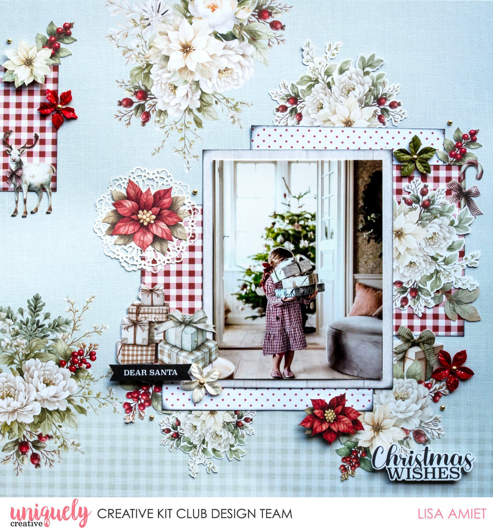 CHRISTMAS WISHES LAYOUT - LISA AMIET