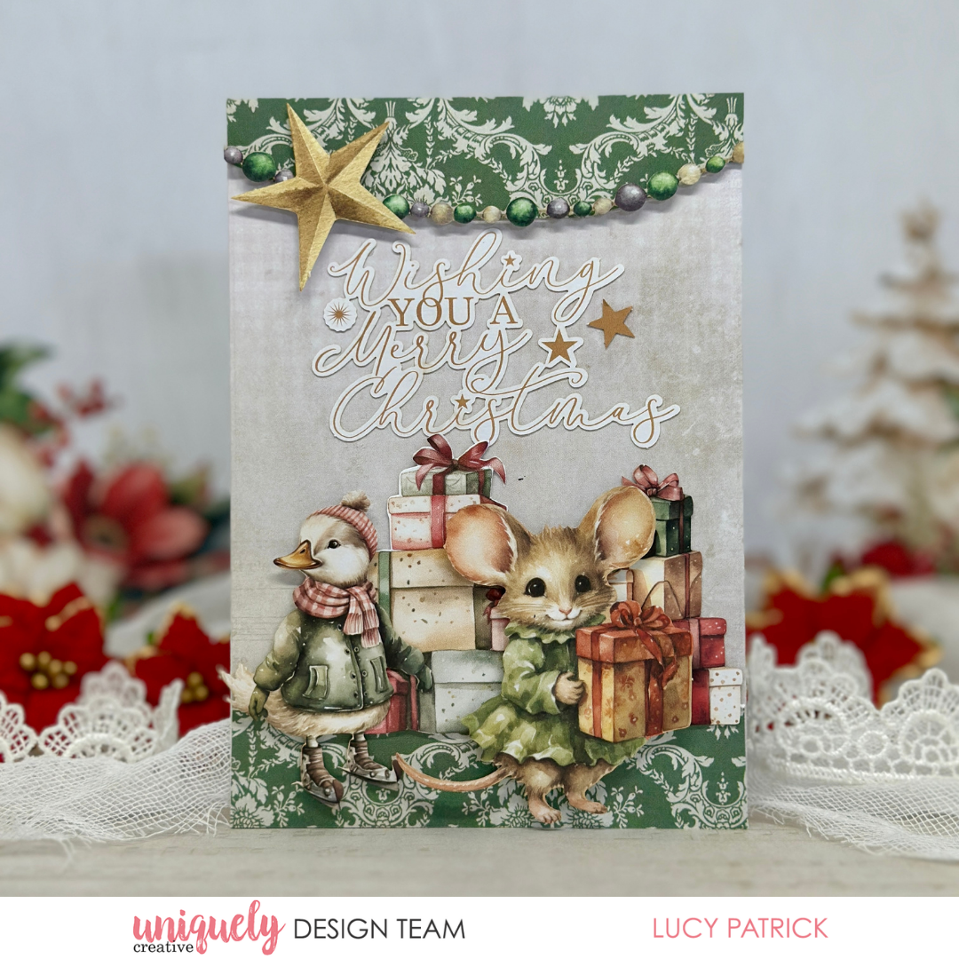 CHRISTMAS FRIENDS CARD TUTORIAL - LUCY PATRICK
