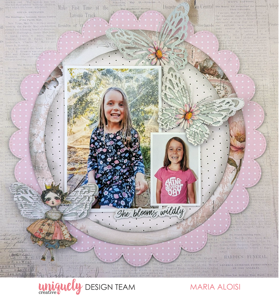 SHE BLOOMS WILDLY LAYOUT TUTORIAL - MARIA ALOISI