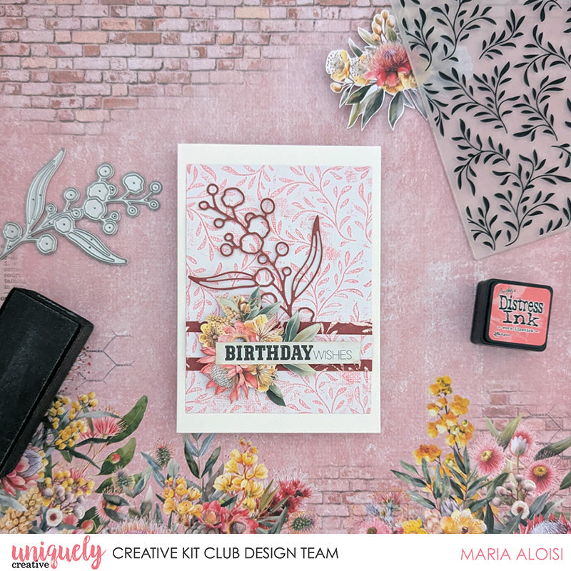 BIRTHDAY WISHES CARD TUTORIAL - MARIA ALOISI