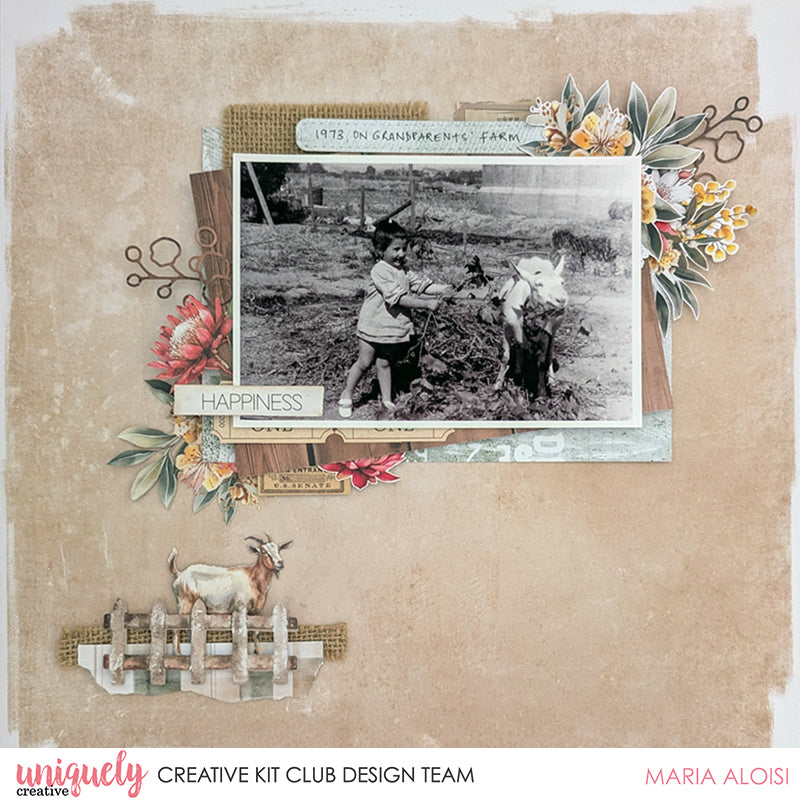 HAPPINESS LAYOUT TUTORIAL - MARIA ALOISI