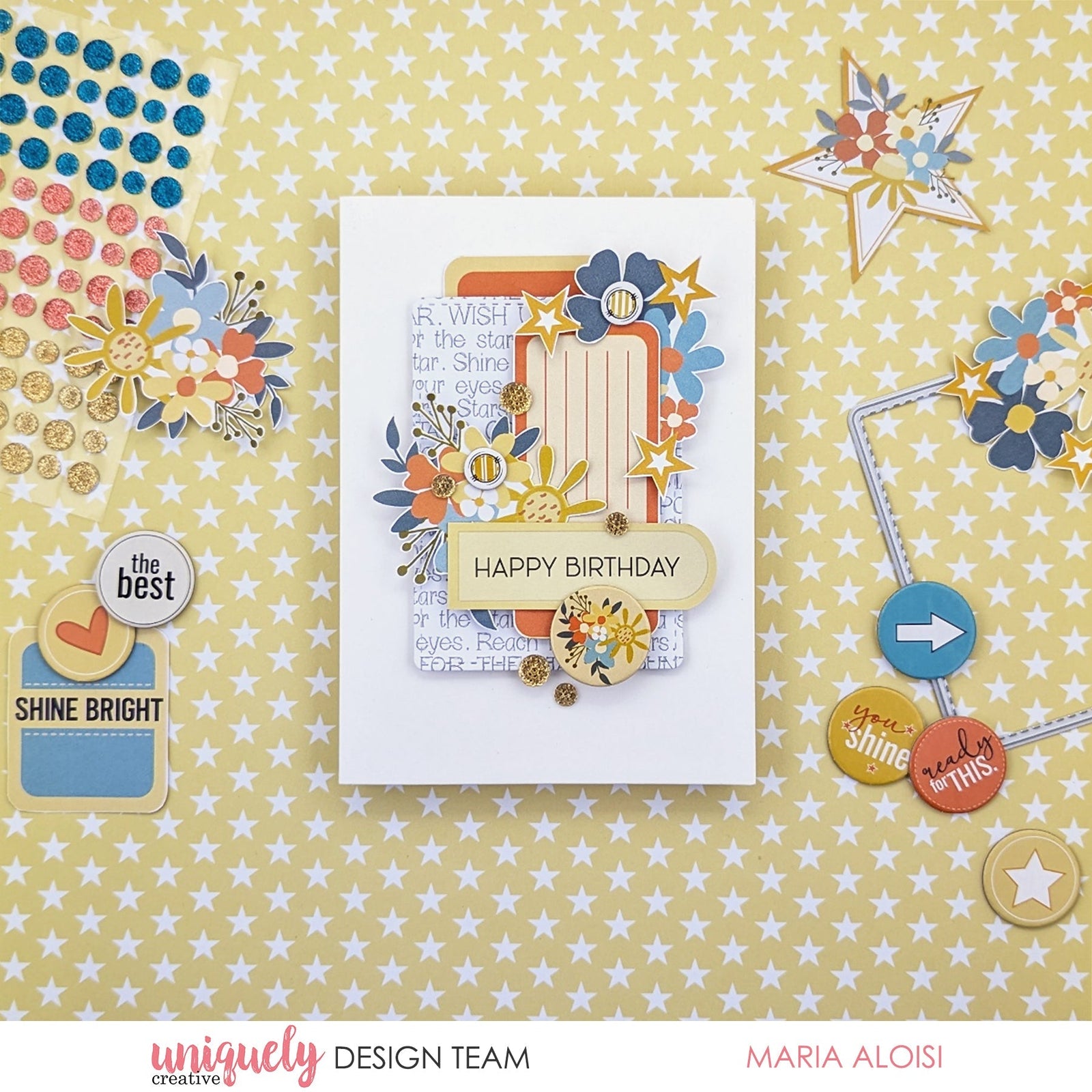 HAPPY BIRTHDAY CARD TUTORIAL - MARIA ALOISI