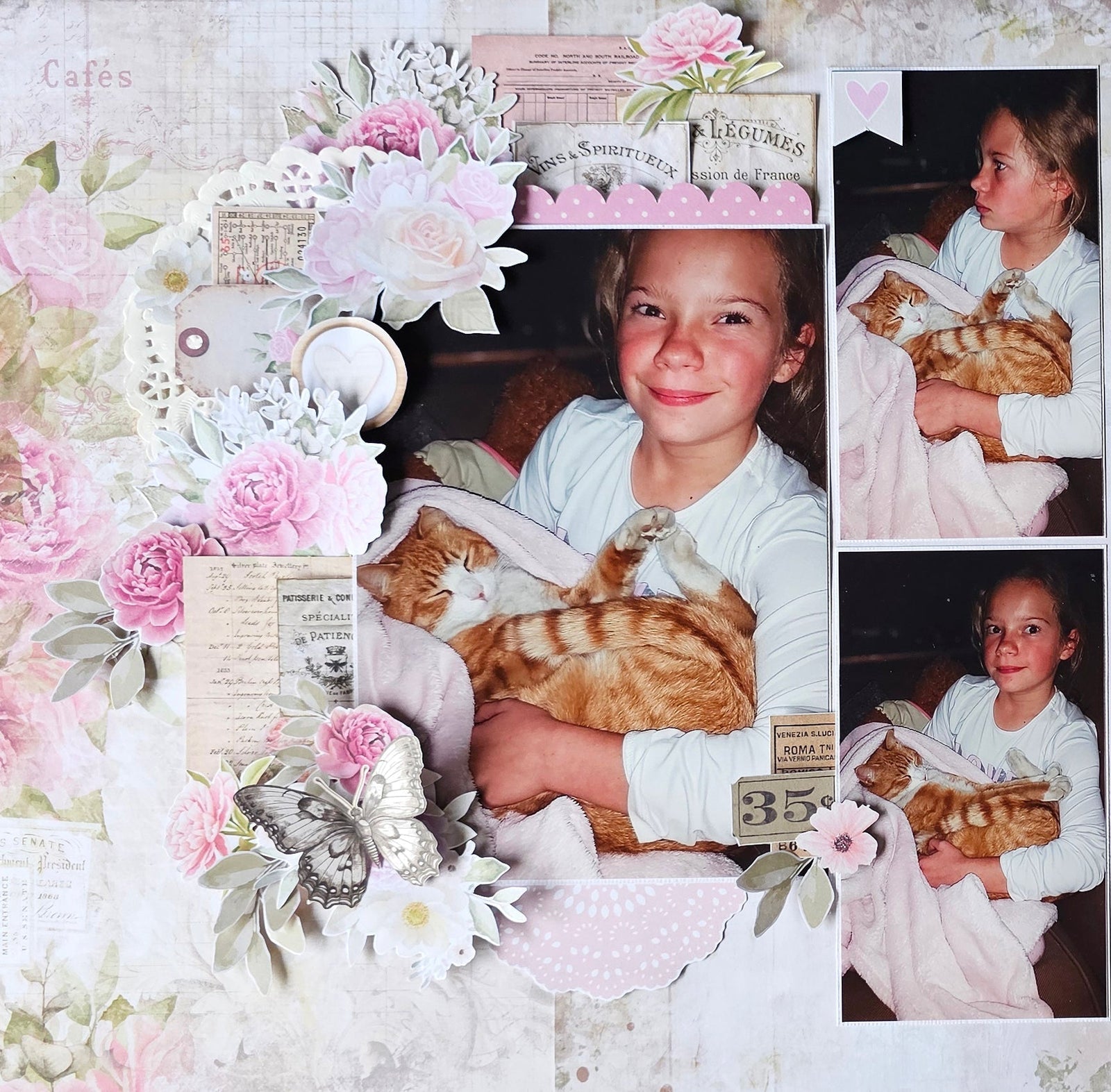 HAPPY MEMORIES DOUBLE PAGE LAYOUT - MADELAINE DU TOIT